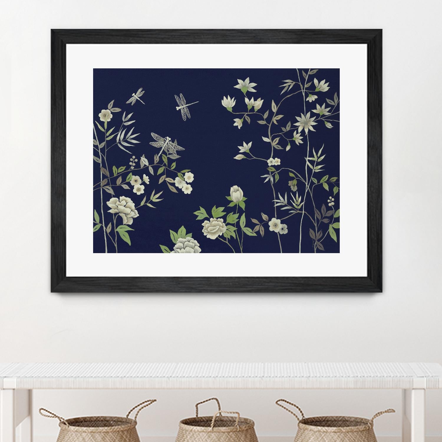 Silken Treasure II V6 by Liz Jardine on GIANT ART - blues florals