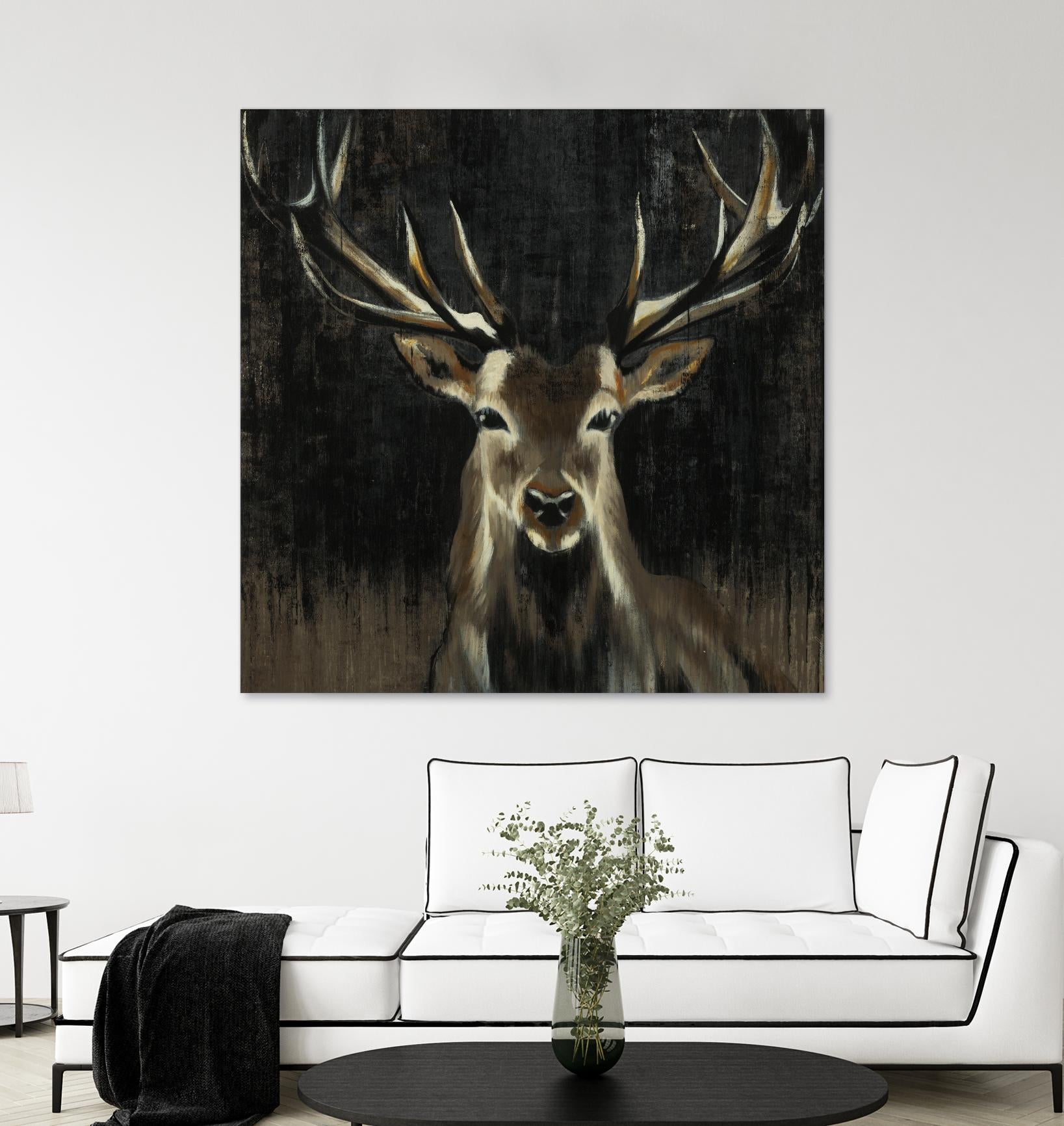 Young Buck by Liz Jardine on GIANT ART - black animals