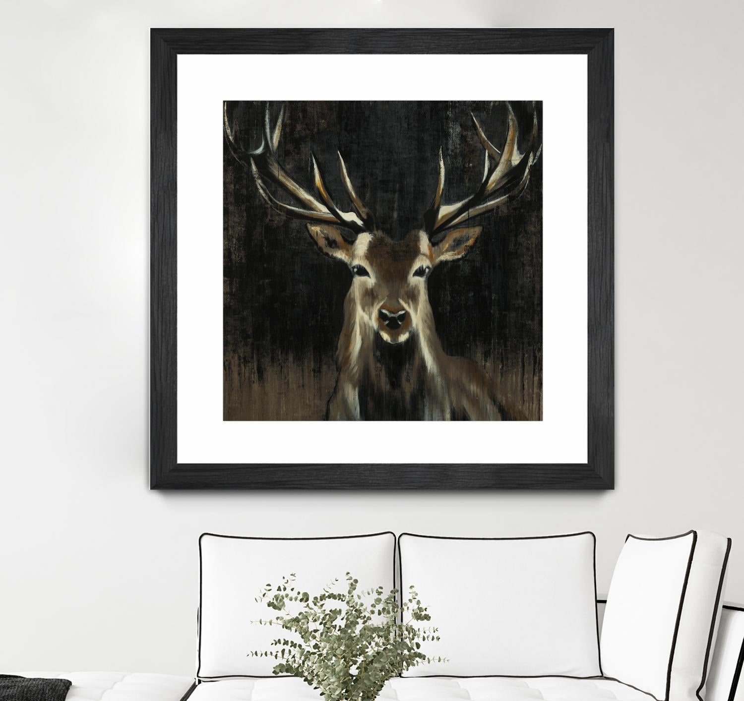 Young Buck by Liz Jardine on GIANT ART - black animals