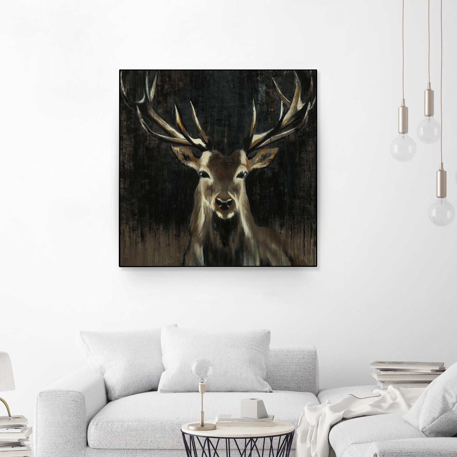 Young Buck by Liz Jardine on GIANT ART - black animals