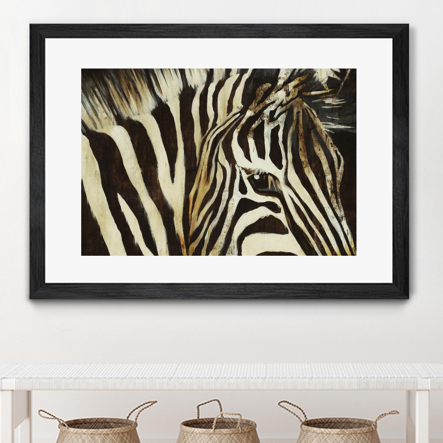 Striped Pajamas by Liz Jardine on GIANT ART - brown animals