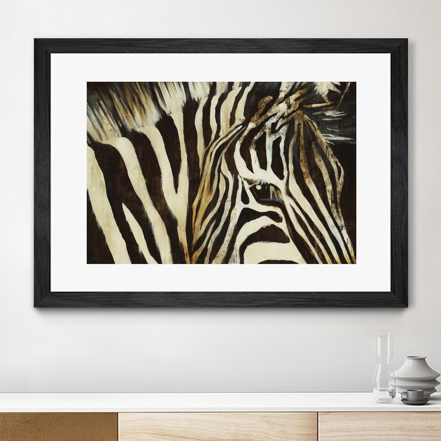 Striped Pajamas by Liz Jardine on GIANT ART - brown animals