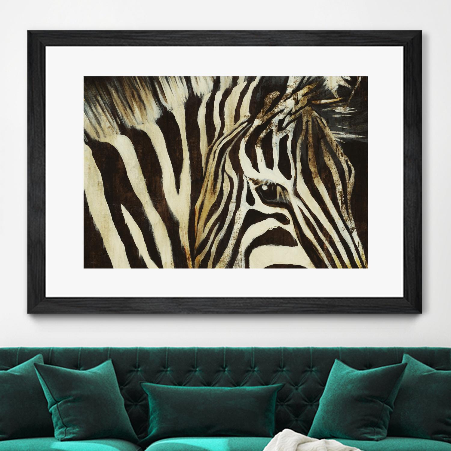 Striped Pajamas by Liz Jardine on GIANT ART - brown animals