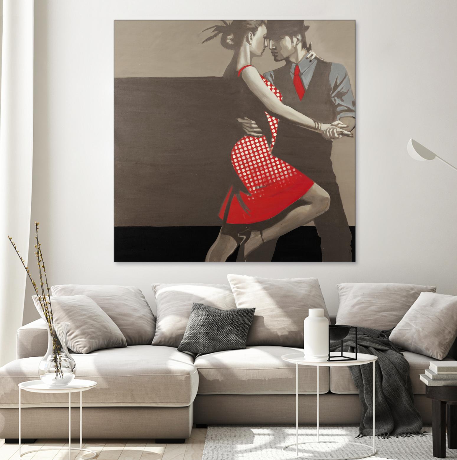 Last Tango by Liz Jardine on GIANT ART - grey men and women