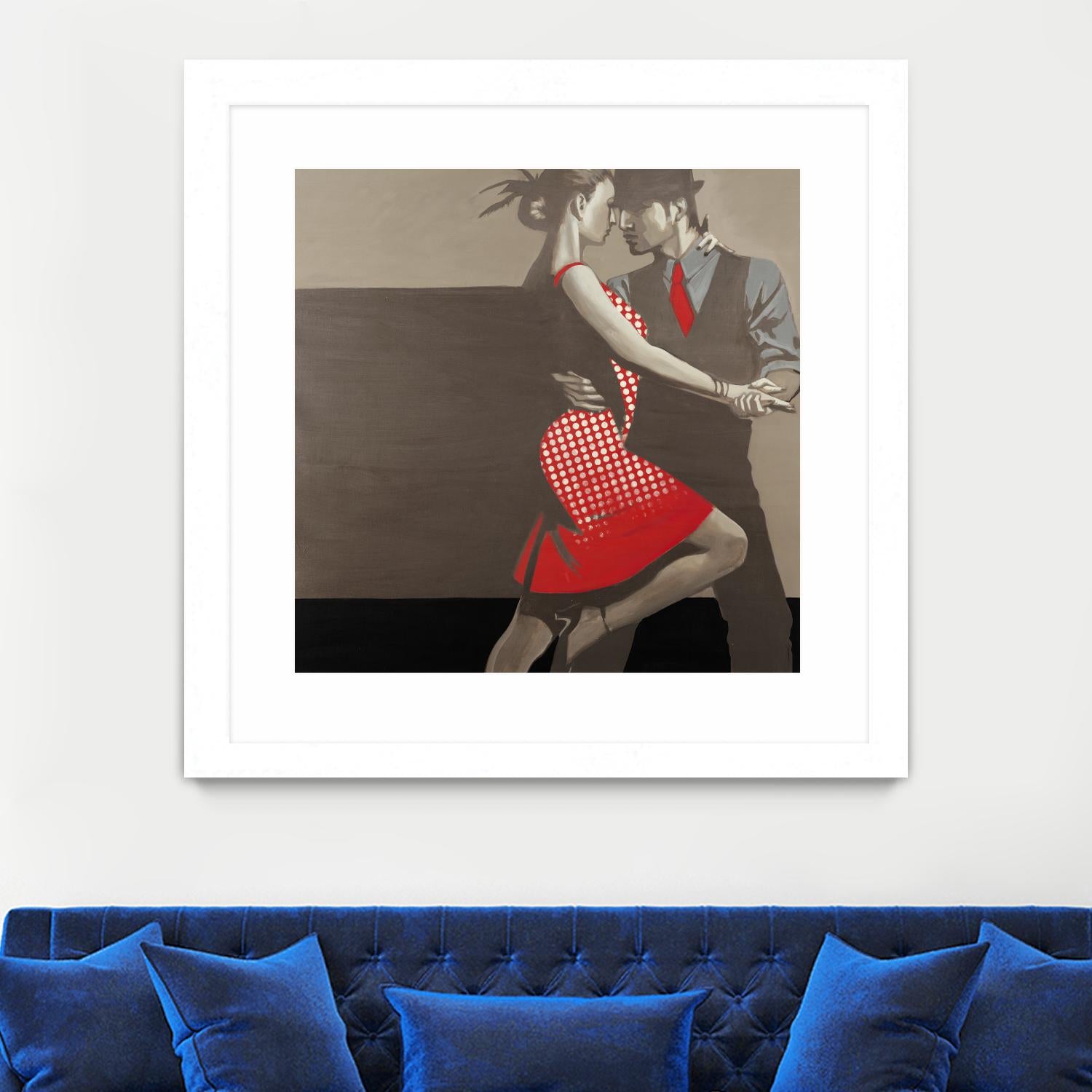 Last Tango by Liz Jardine on GIANT ART - grey men and women