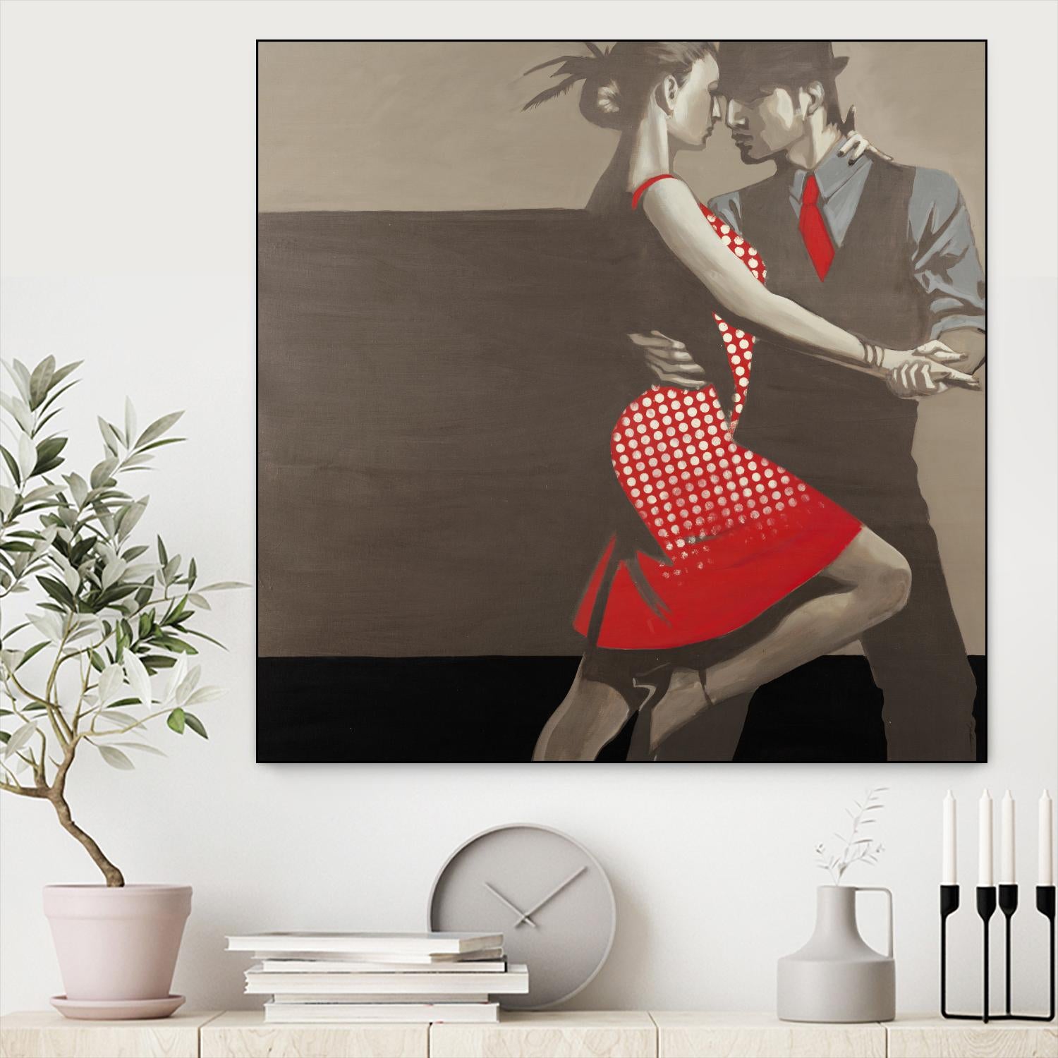 Last Tango by Liz Jardine on GIANT ART - grey men and women