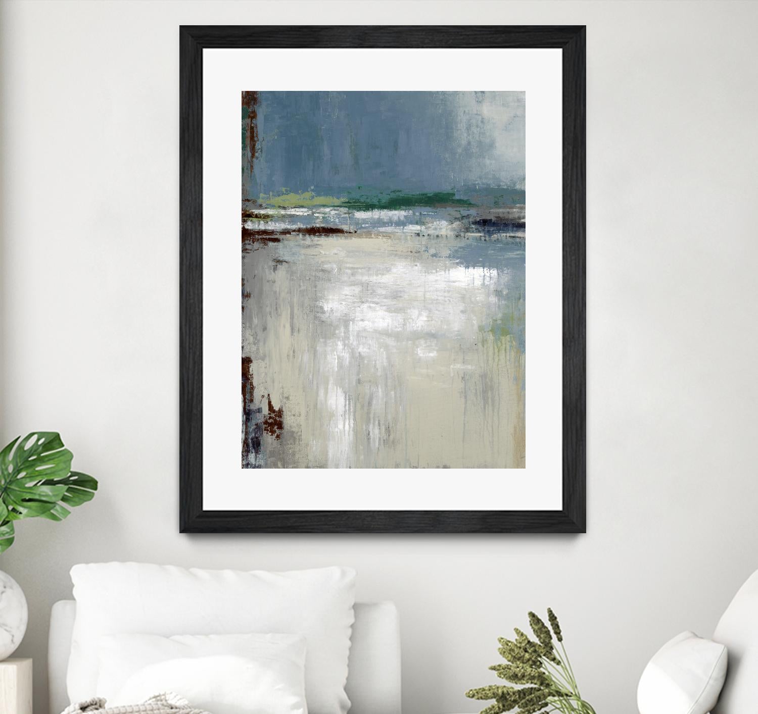 Soft Horizon by Liz Jardine on GIANT ART - white abstract