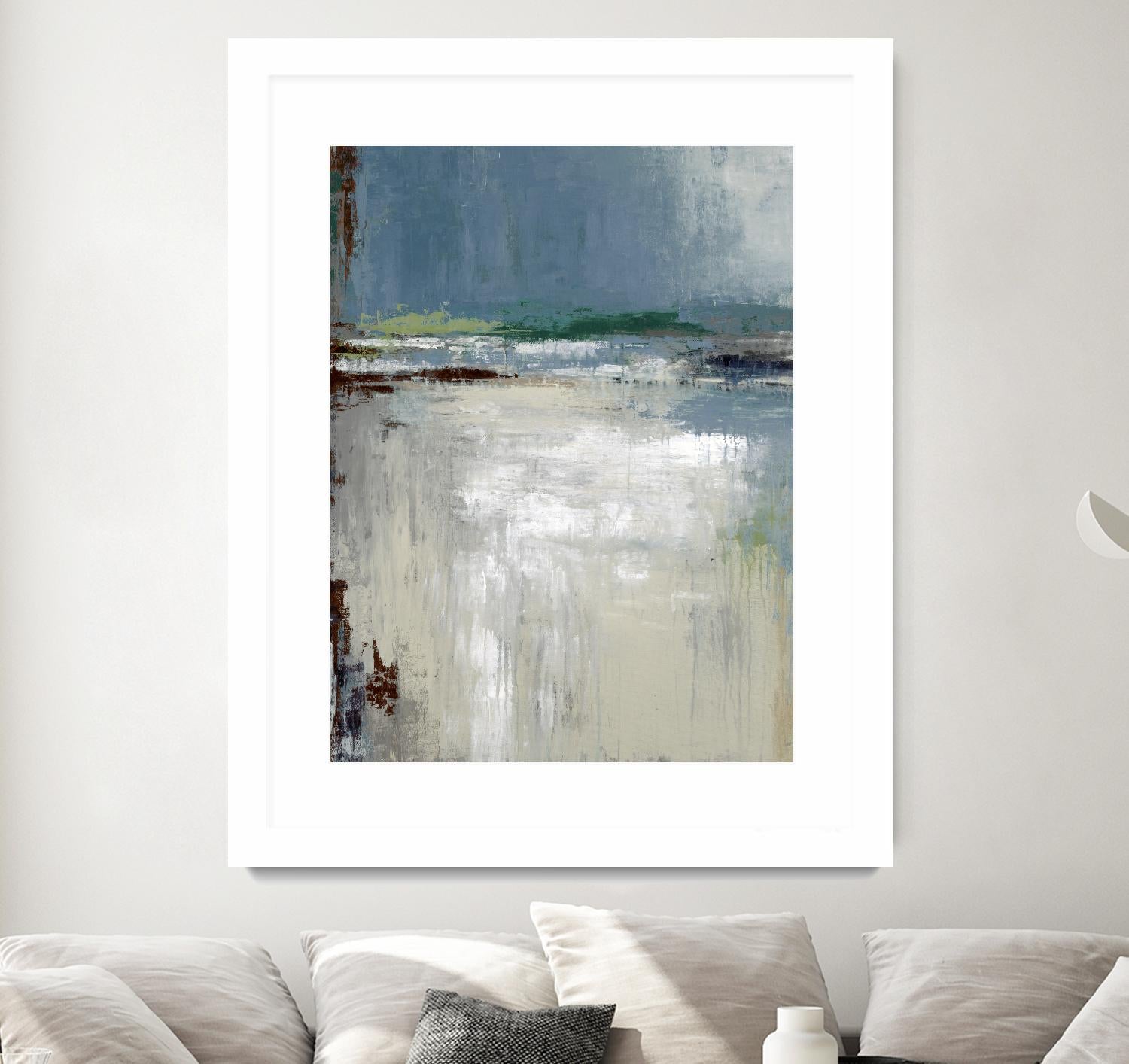 Soft Horizon by Liz Jardine on GIANT ART - white abstract