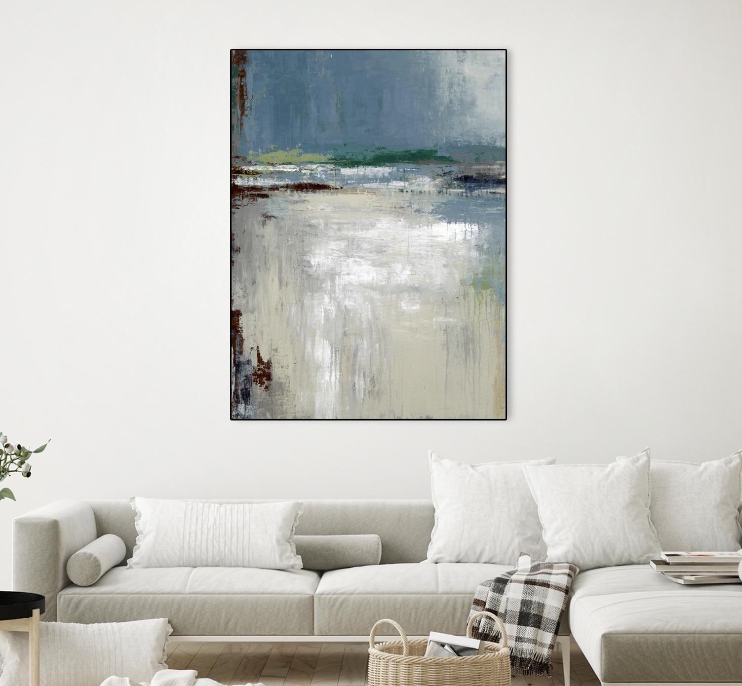 Soft Horizon by Liz Jardine on GIANT ART - white abstract
