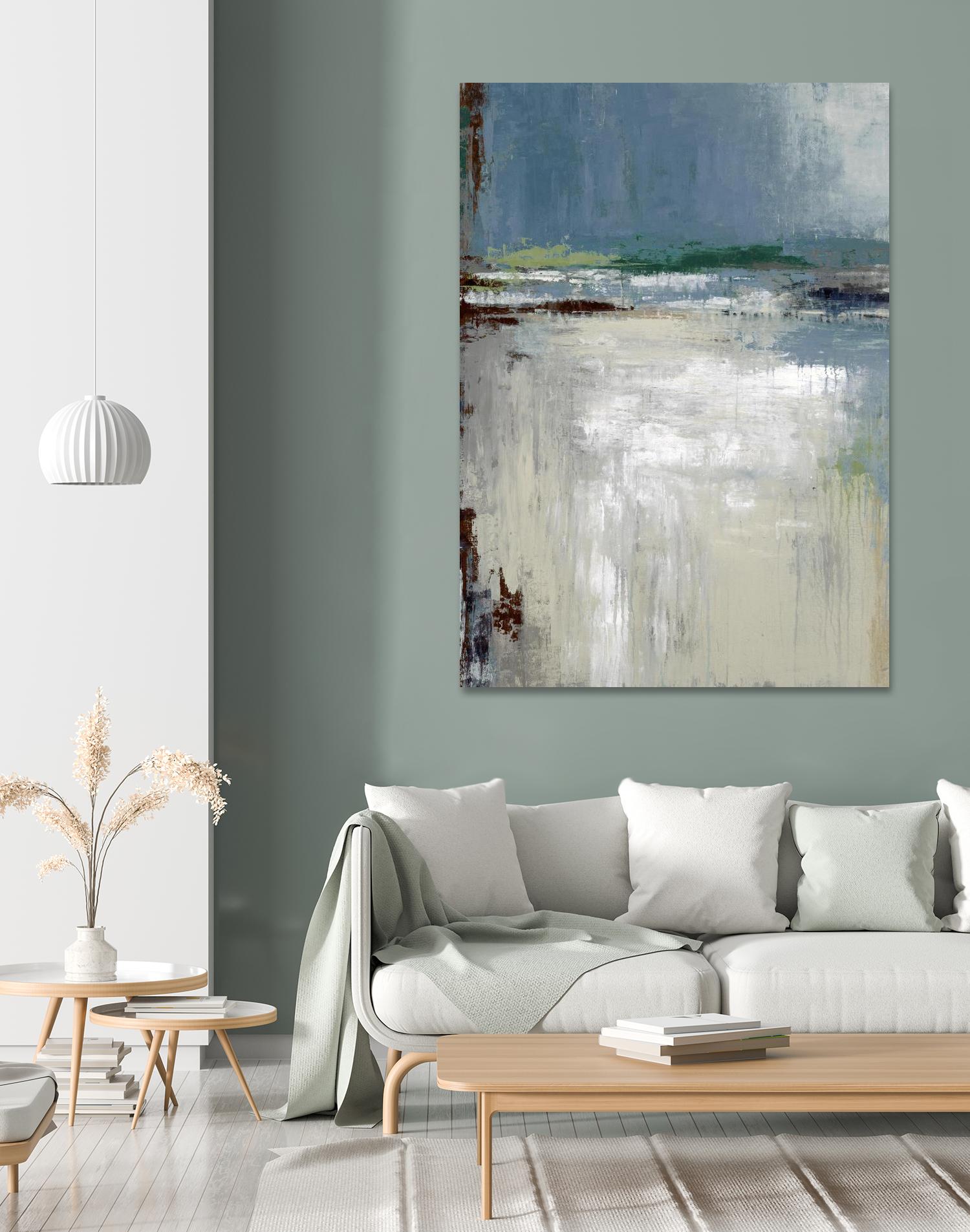 Soft Horizon by Liz Jardine on GIANT ART - white abstract