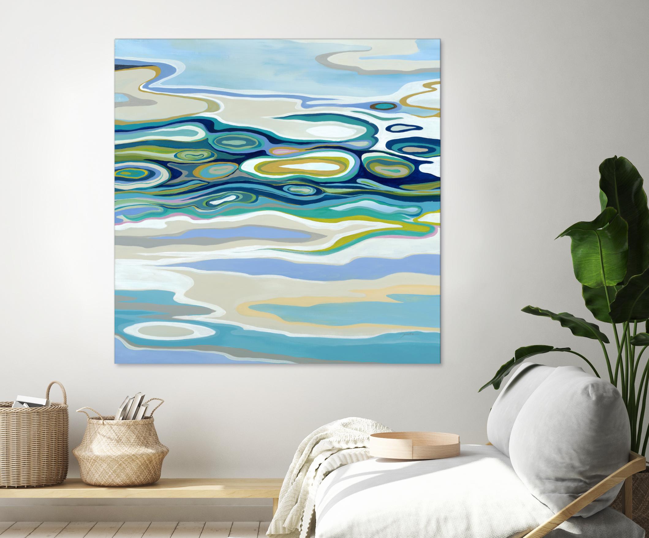 By The Sea by Liz Jardine on GIANT ART - green abstract