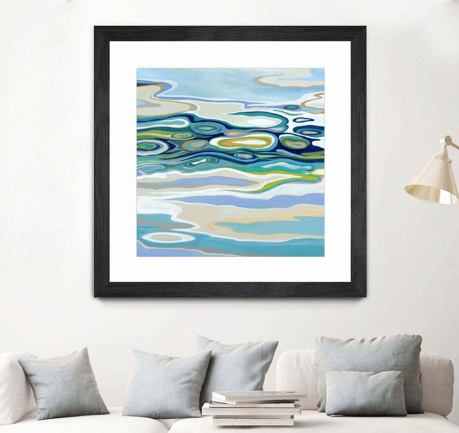 By The Sea by Liz Jardine on GIANT ART - green abstract