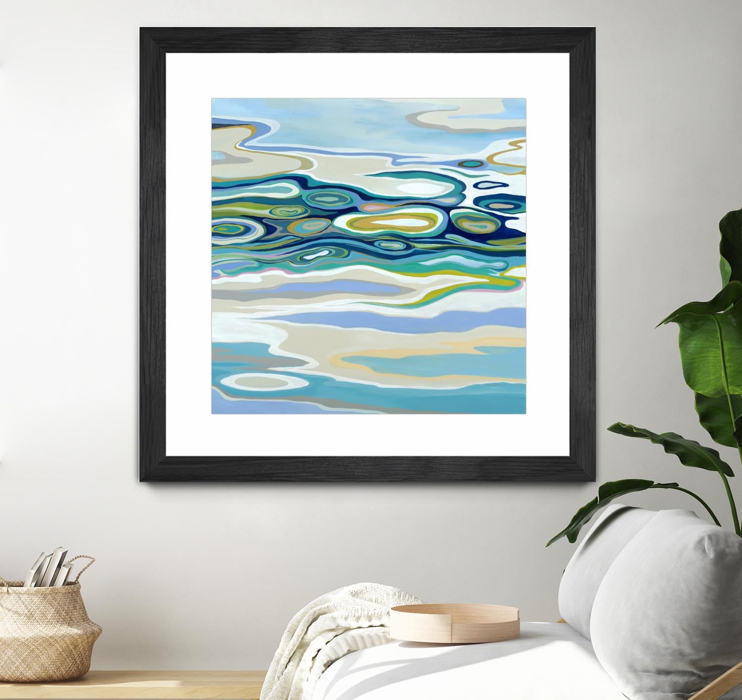 By The Sea by Liz Jardine on GIANT ART - green abstract