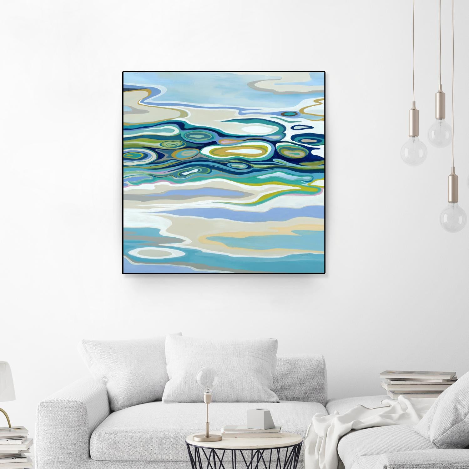 By The Sea by Liz Jardine on GIANT ART - green abstract