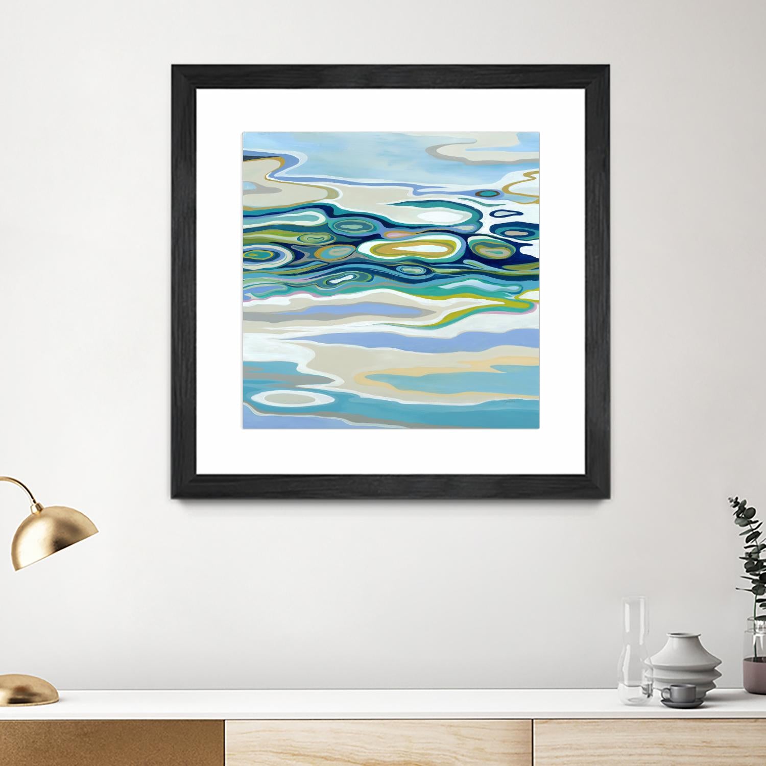 By The Sea by Liz Jardine on GIANT ART - green abstract