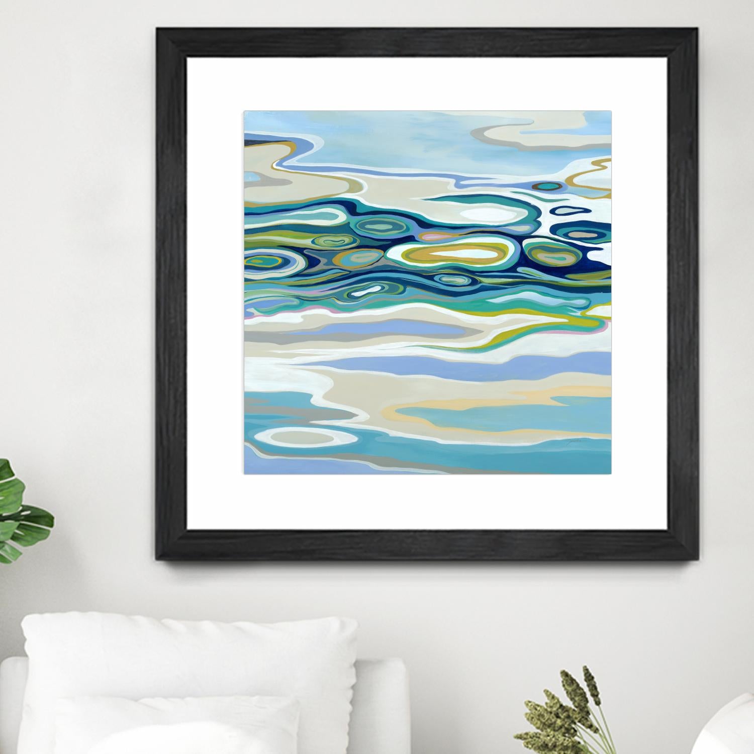 By The Sea by Liz Jardine on GIANT ART - green abstract