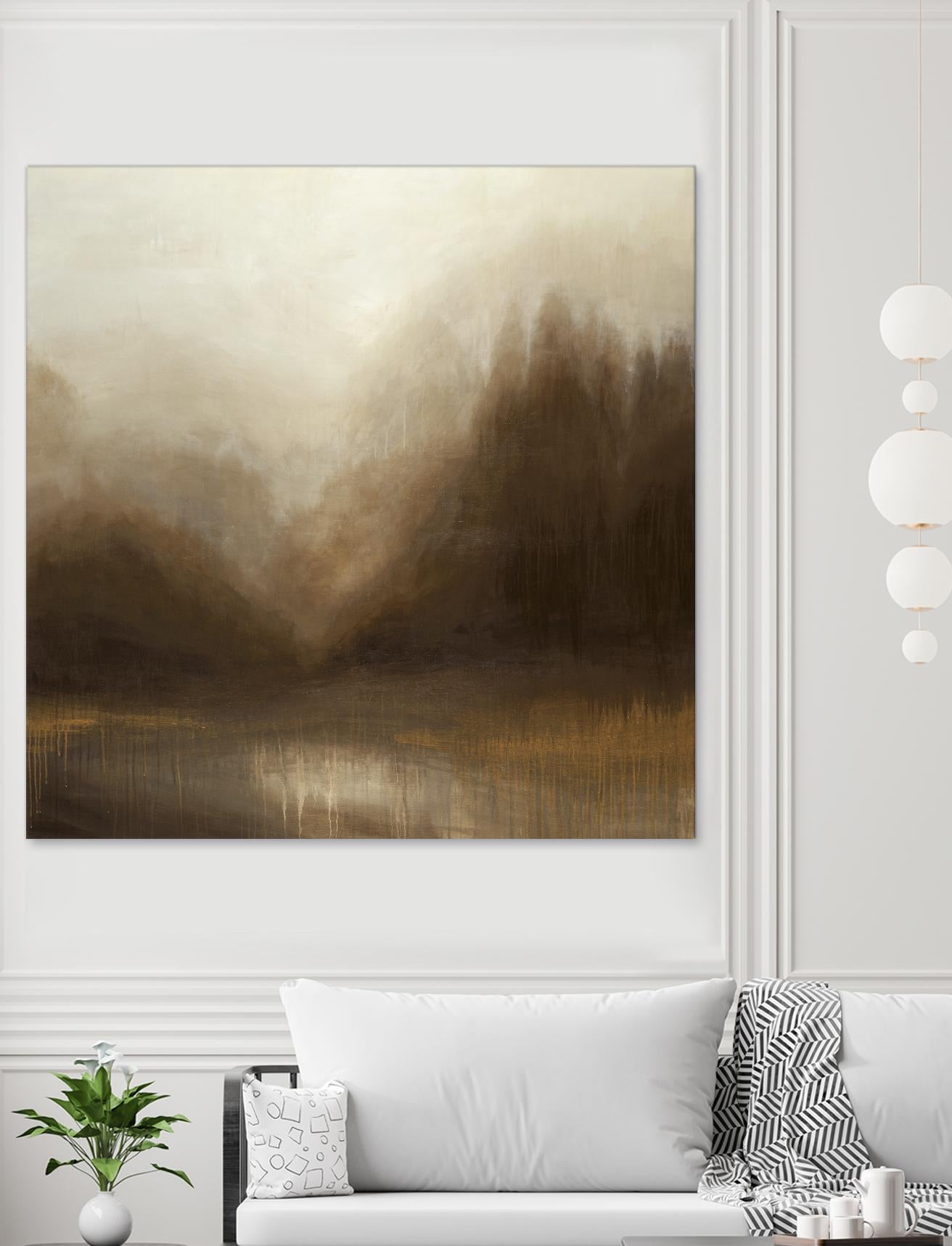 Pure Radiance by Liz Jardine on GIANT ART - beige abstract