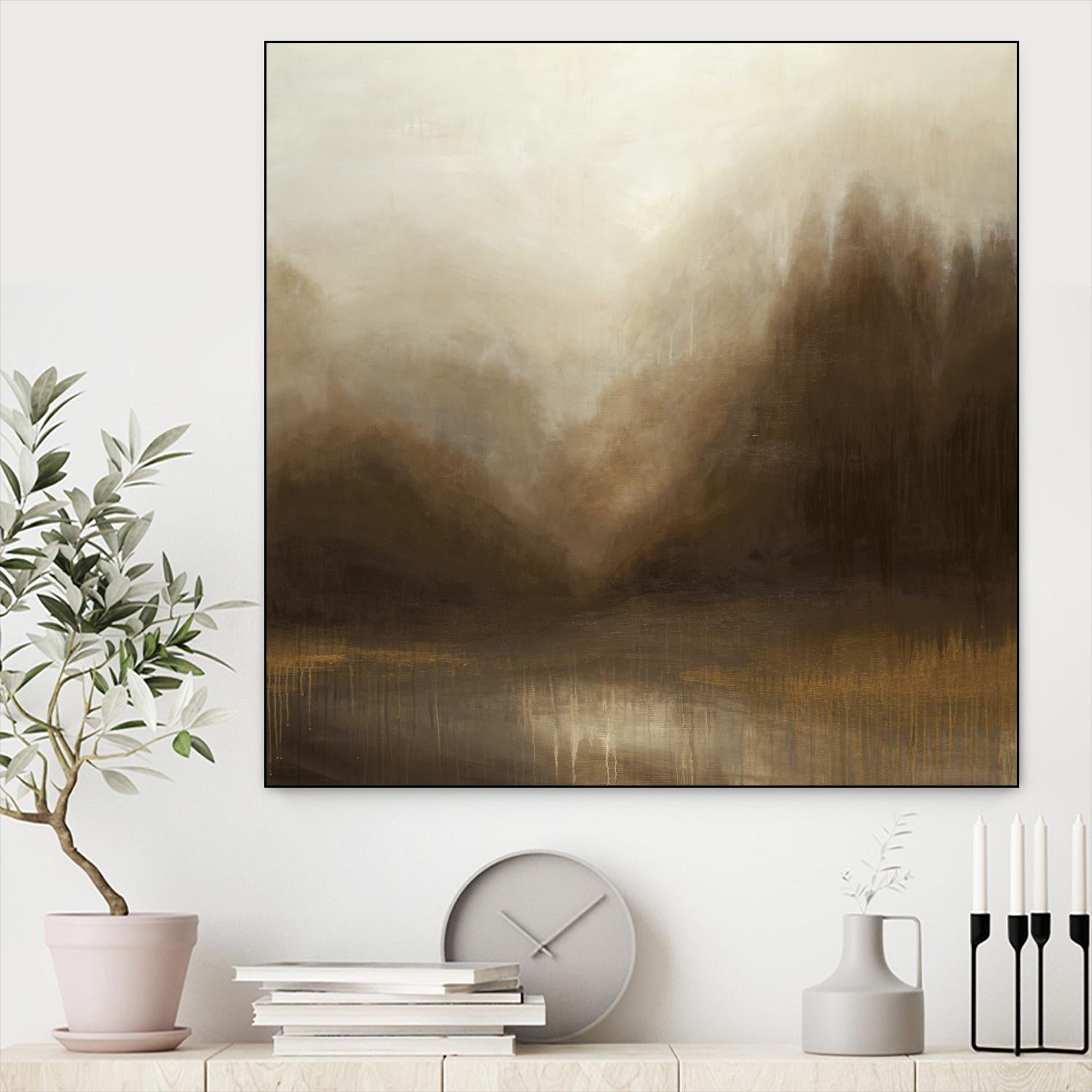 Pure Radiance by Liz Jardine on GIANT ART - beige abstract