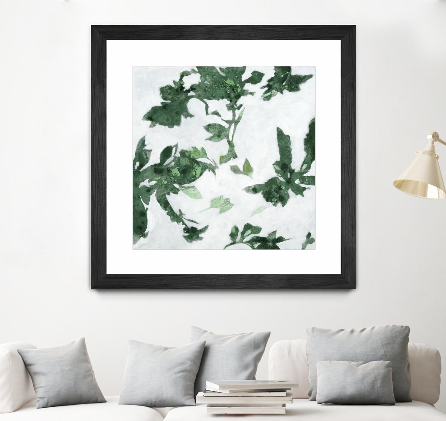 High Flying I V2 by Liz Jardine on GIANT ART - greens abstract floral flowers