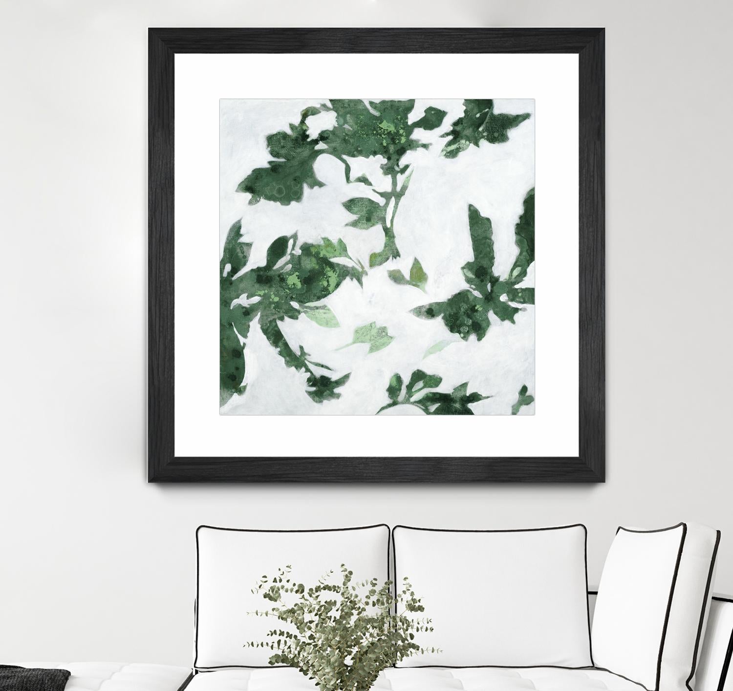 High Flying I V2 by Liz Jardine on GIANT ART - greens abstract floral flowers