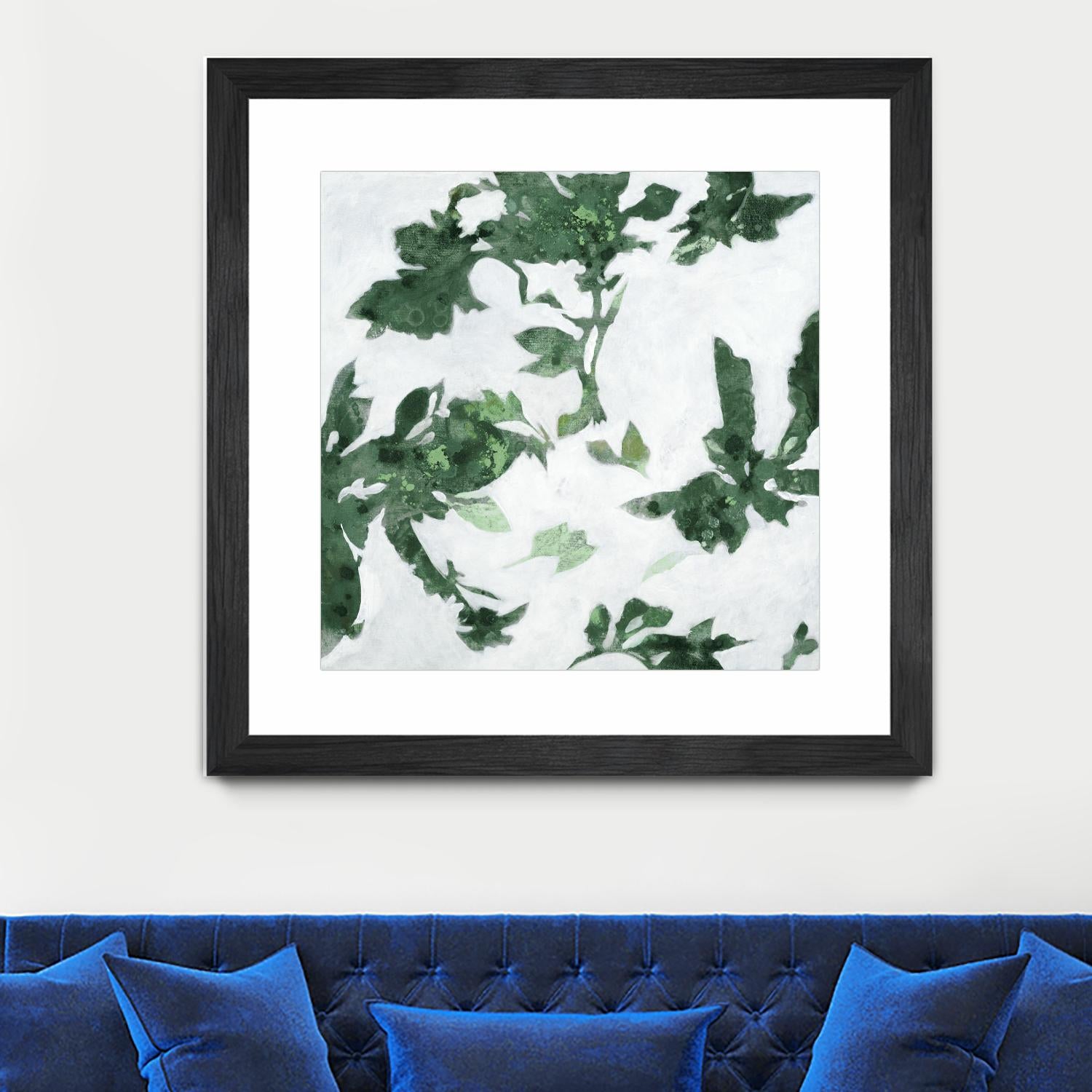 High Flying I V2 by Liz Jardine on GIANT ART - greens abstract floral flowers