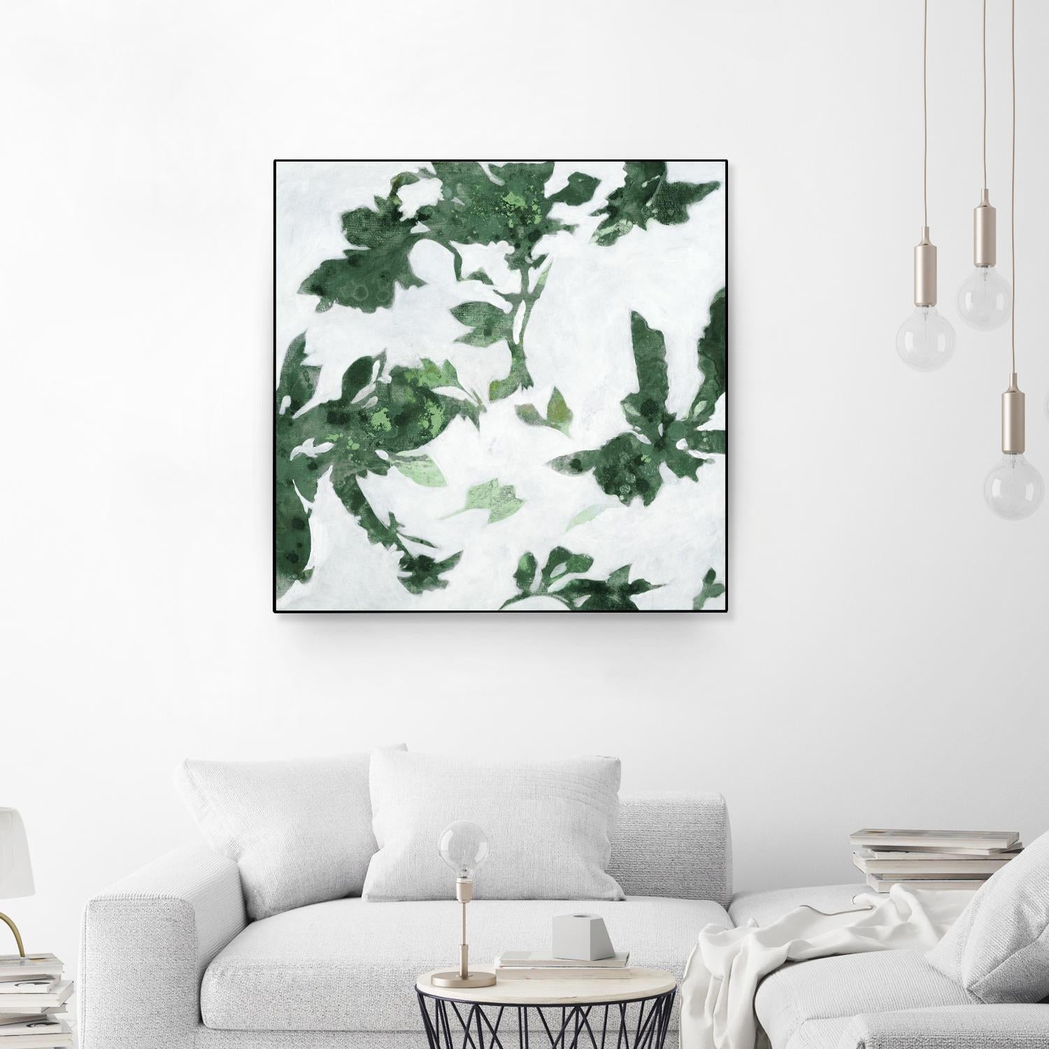 High Flying I V2 by Liz Jardine on GIANT ART - greens abstract floral flowers