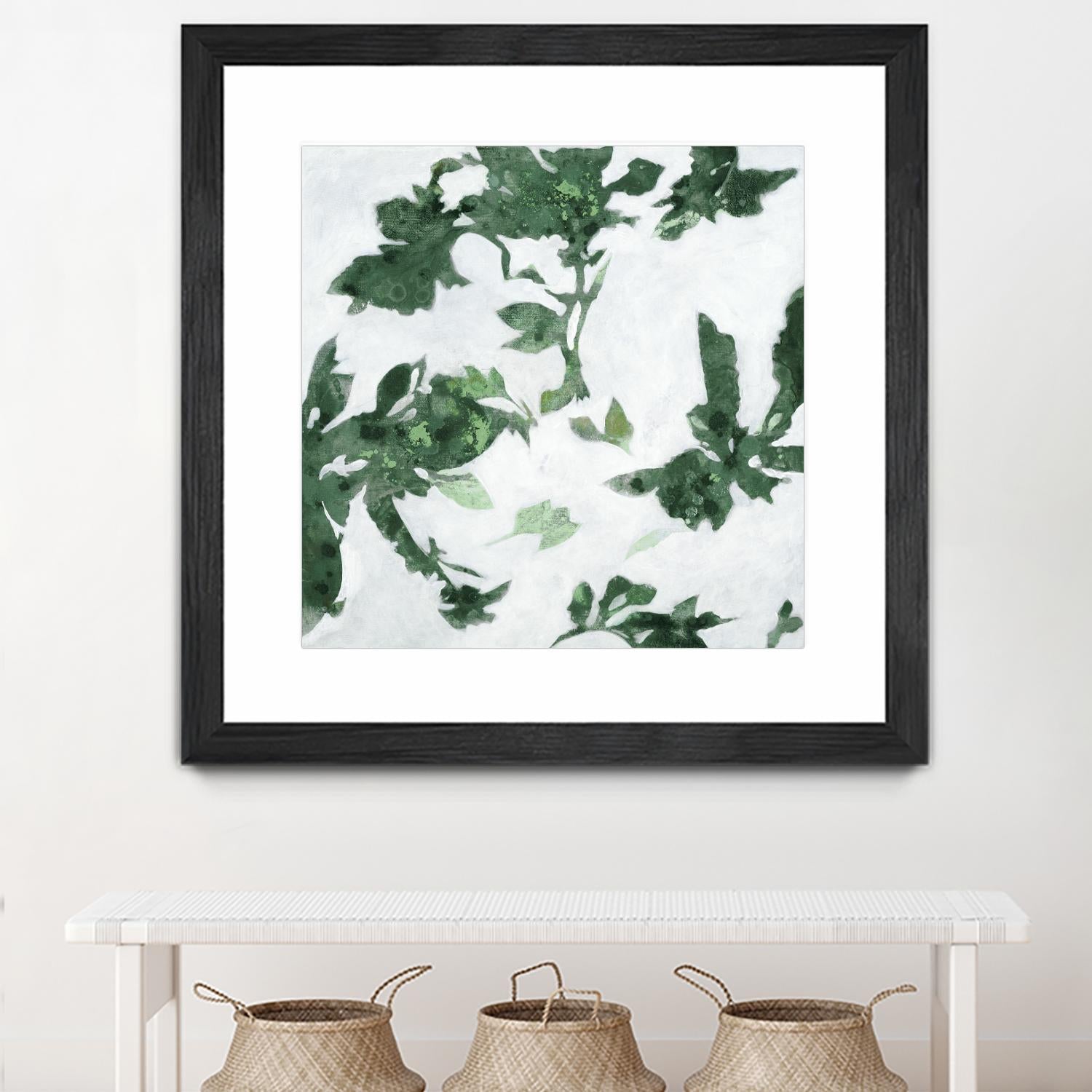 High Flying I V2 by Liz Jardine on GIANT ART - greens abstract floral flowers