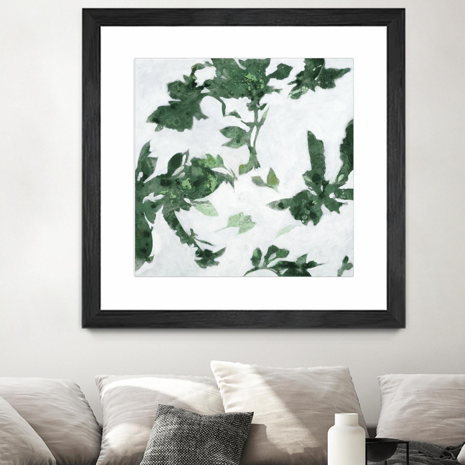 High Flying I V2 by Liz Jardine on GIANT ART - greens abstract floral flowers