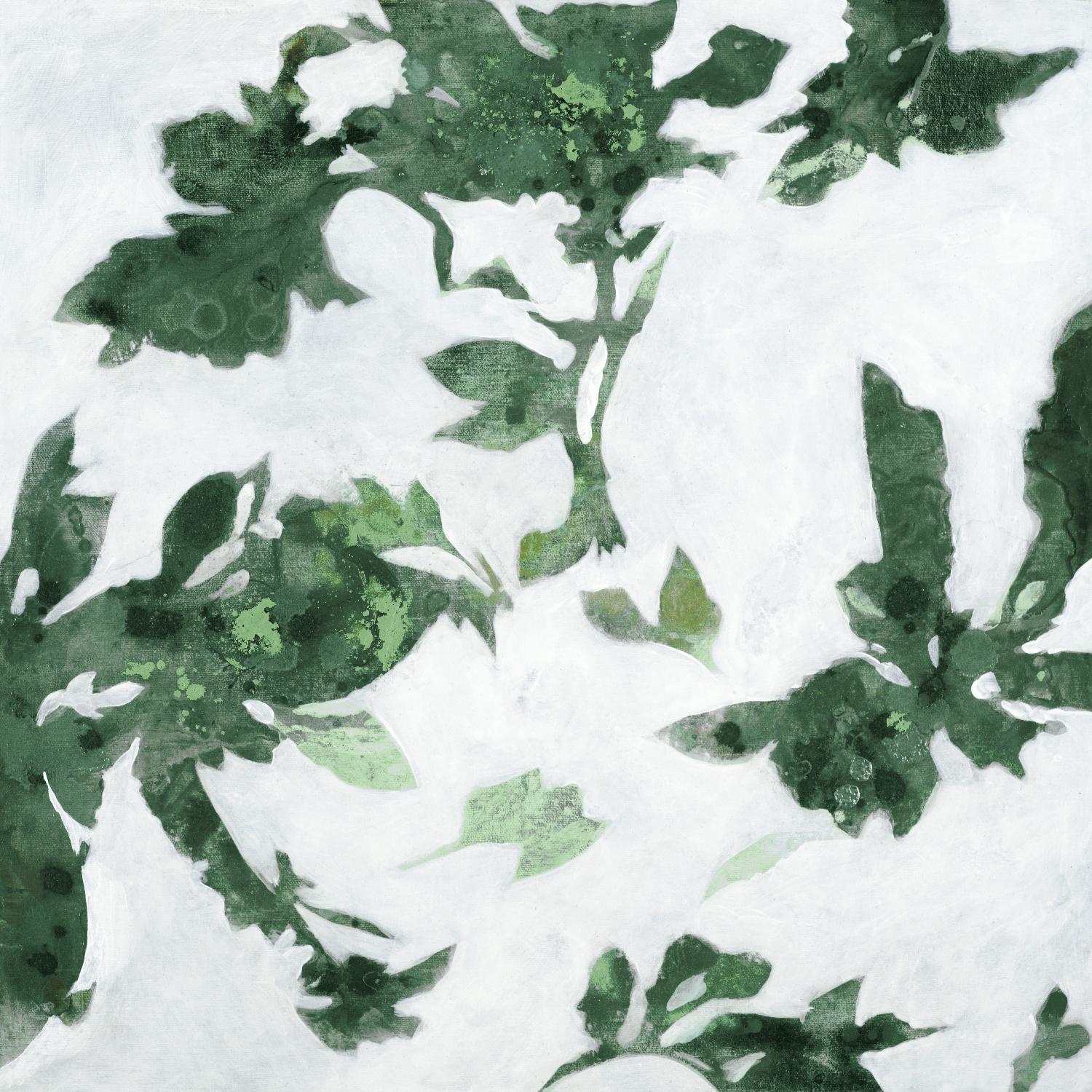 High Flying I V2 by Liz Jardine on GIANT ART - greens abstract floral flowers