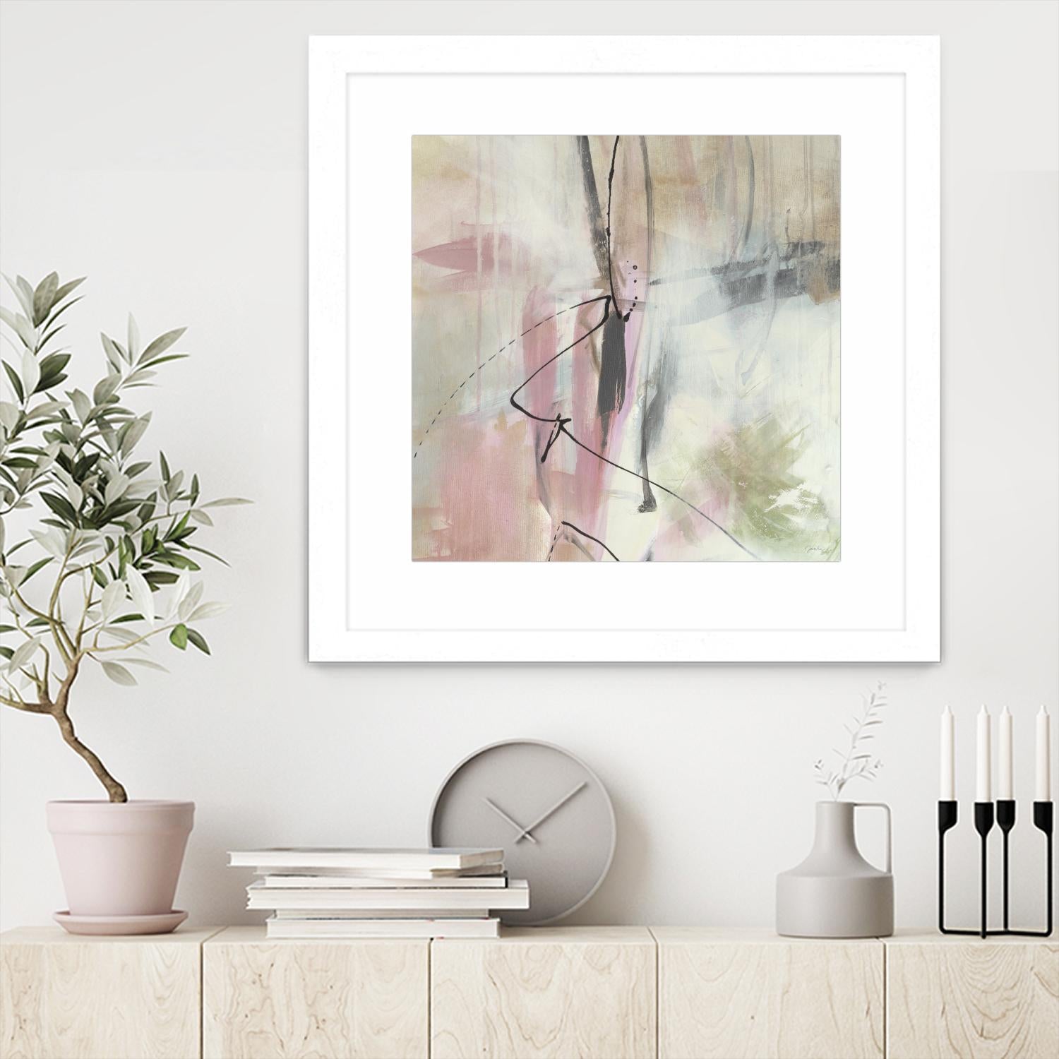 A la mode by Liz Jardine on GIANT ART - beige abstract