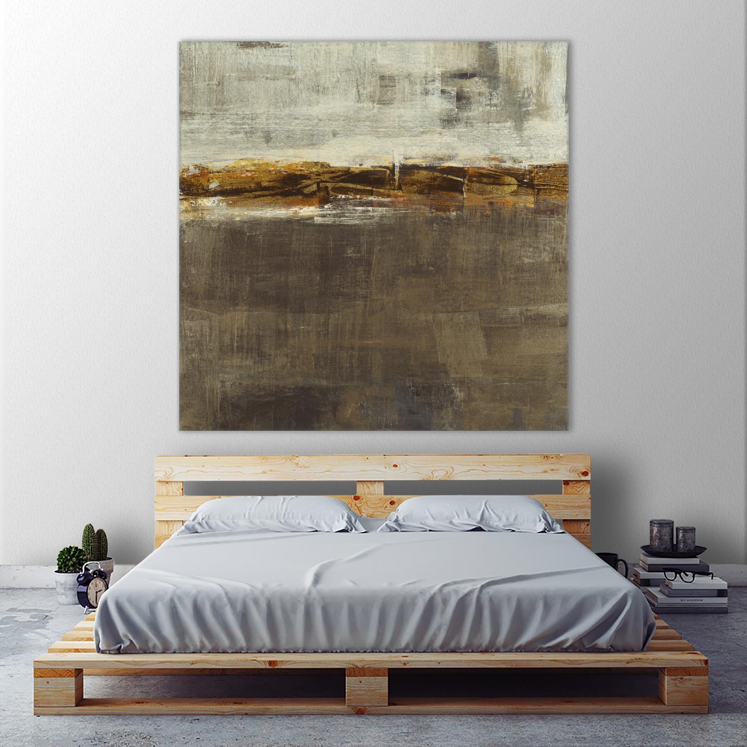 Golden Chain by Liz Jardine on GIANT ART - grey abstract