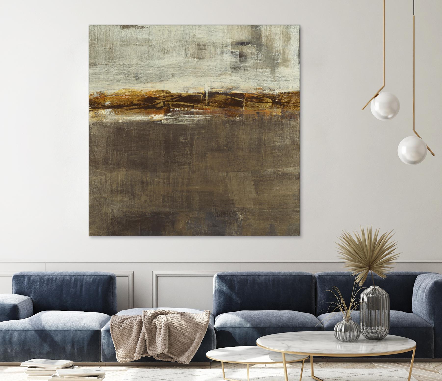 Golden Chain by Liz Jardine on GIANT ART - grey abstract