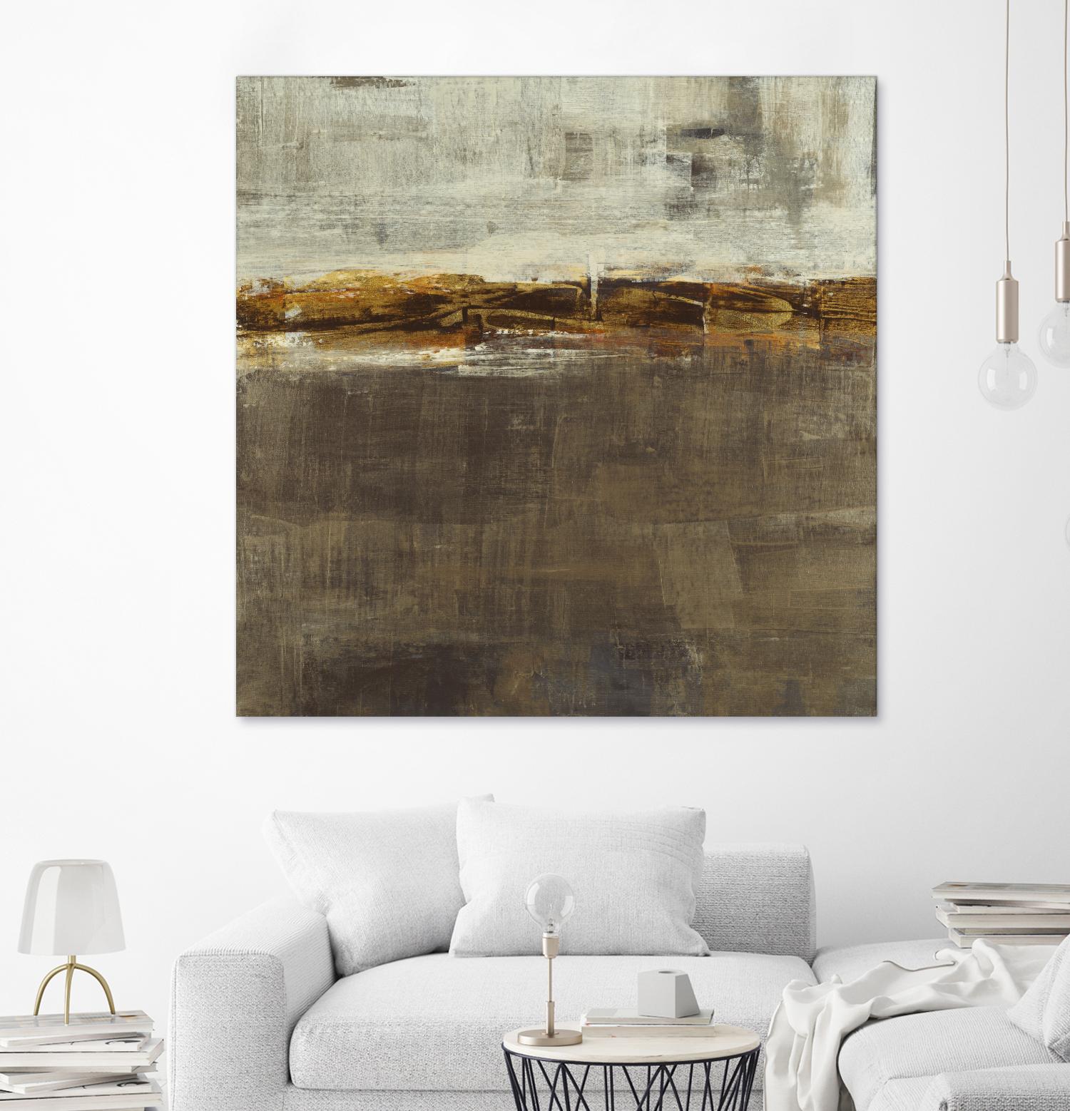 Golden Chain by Liz Jardine on GIANT ART - grey abstract