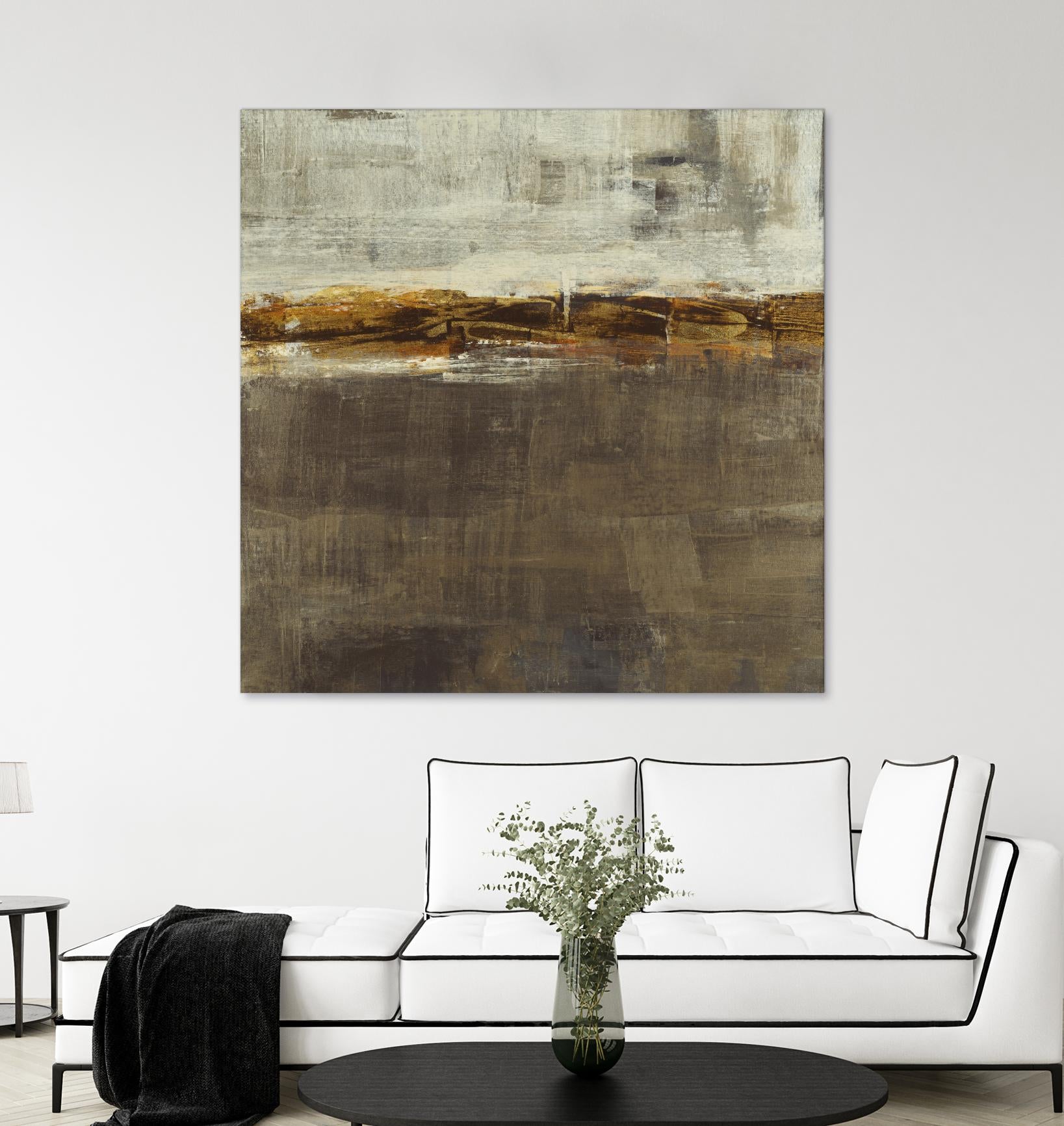 Golden Chain by Liz Jardine on GIANT ART - grey abstract