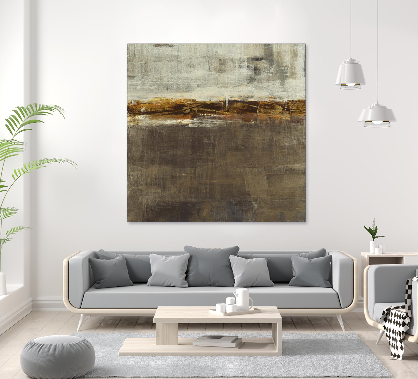 Golden Chain by Liz Jardine on GIANT ART - grey abstract