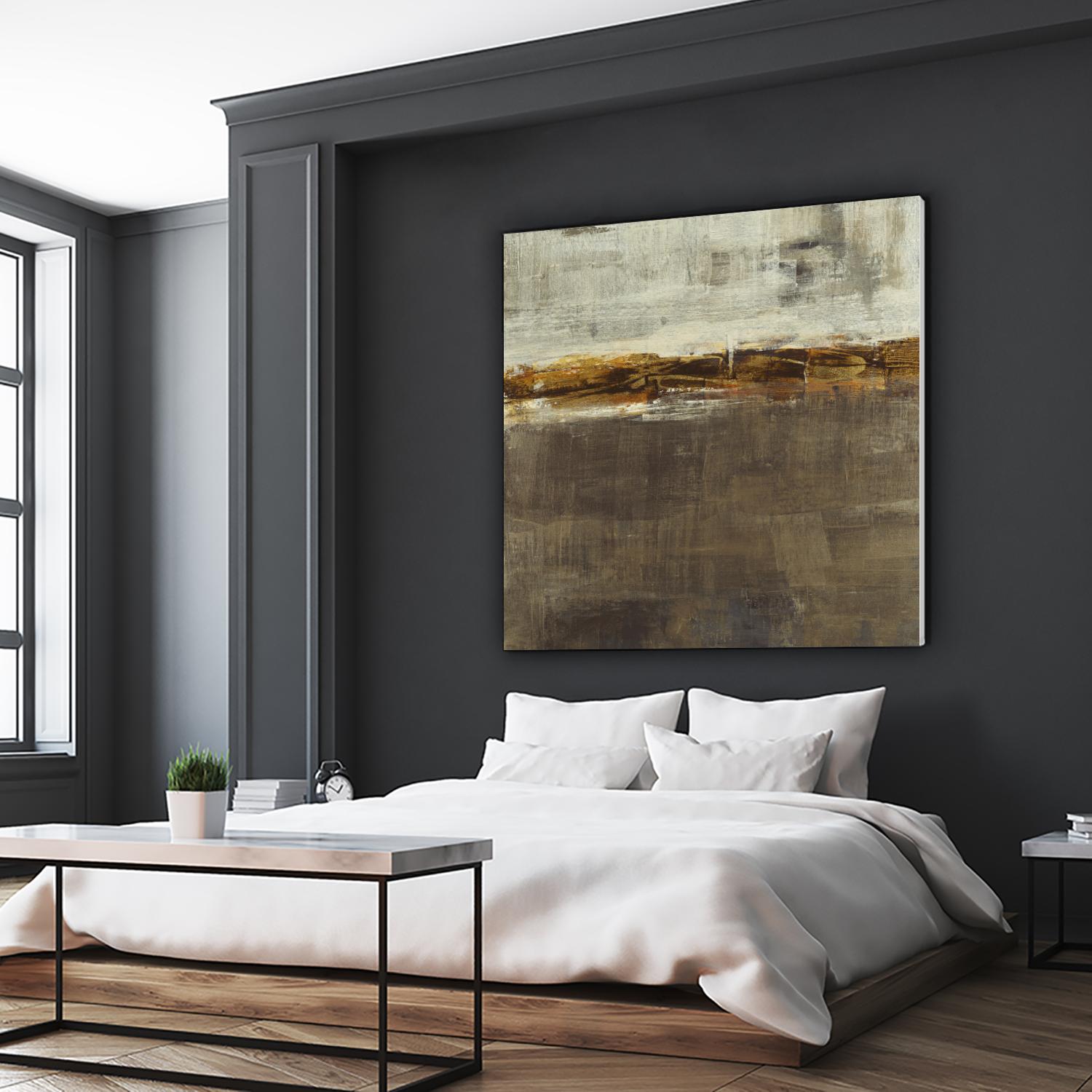 Golden Chain by Liz Jardine on GIANT ART - grey abstract