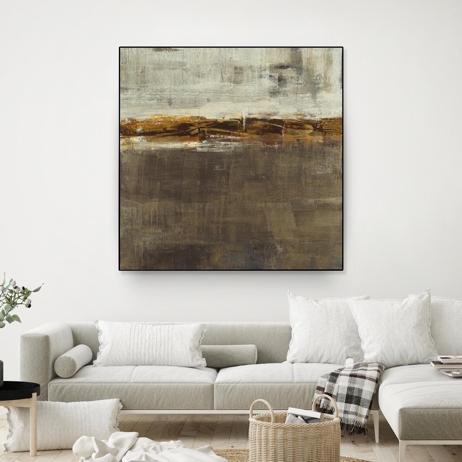 Golden Chain by Liz Jardine on GIANT ART - grey abstract