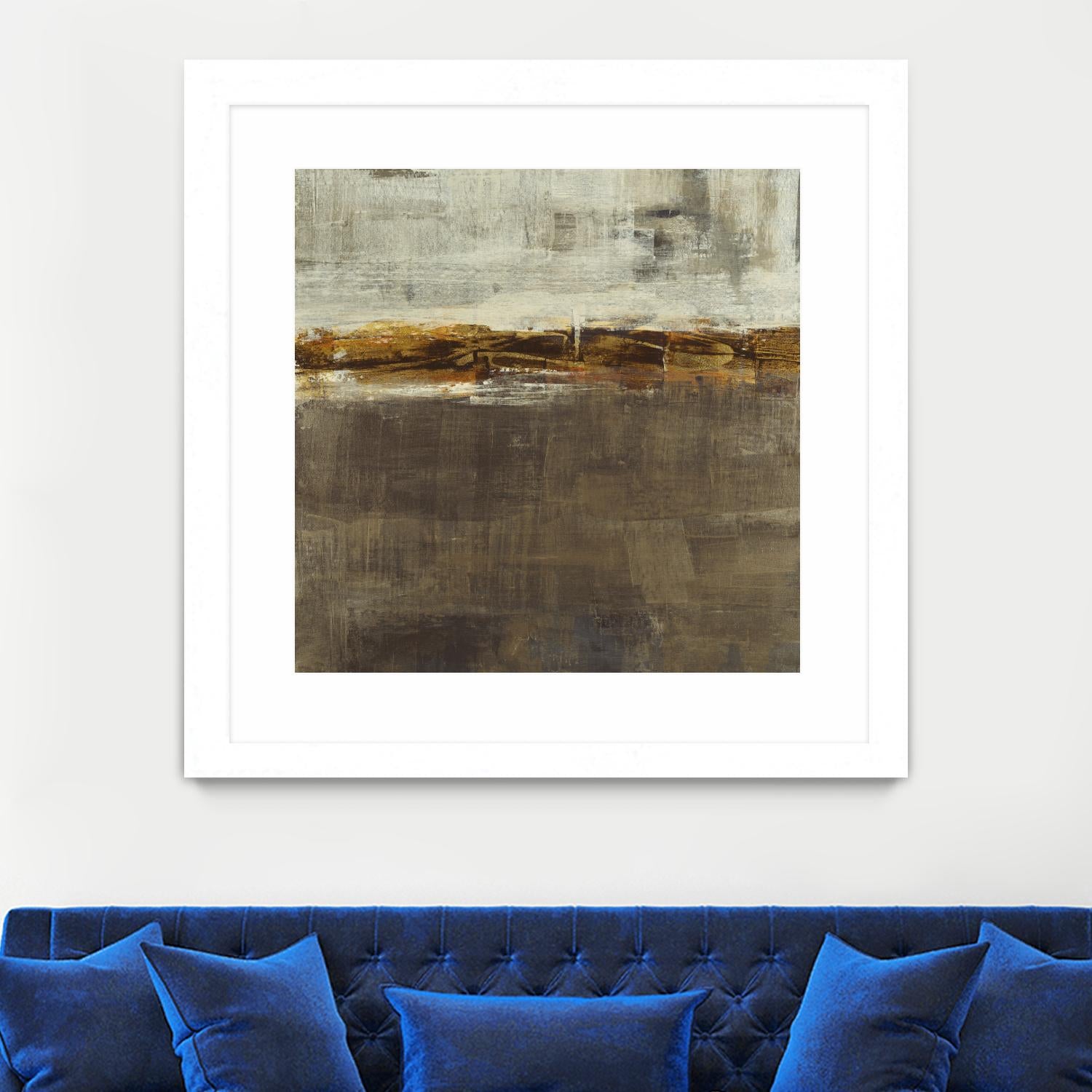 Golden Chain by Liz Jardine on GIANT ART - grey abstract