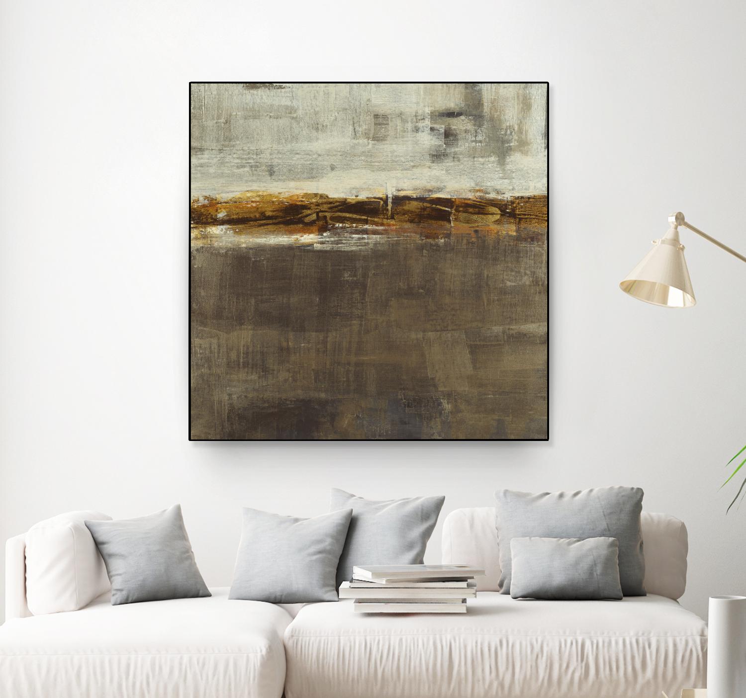Golden Chain by Liz Jardine on GIANT ART - grey abstract