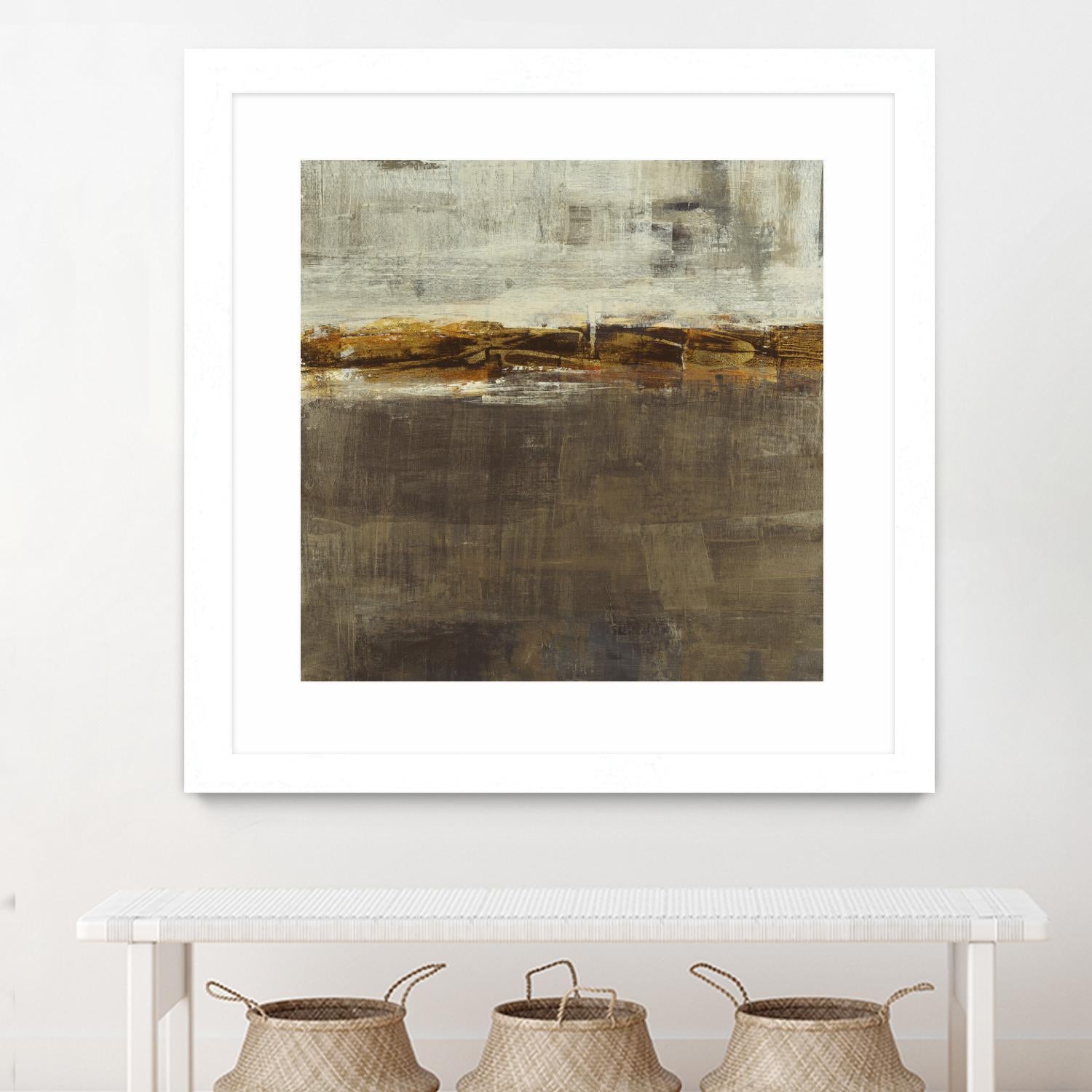 Golden Chain by Liz Jardine on GIANT ART - grey abstract