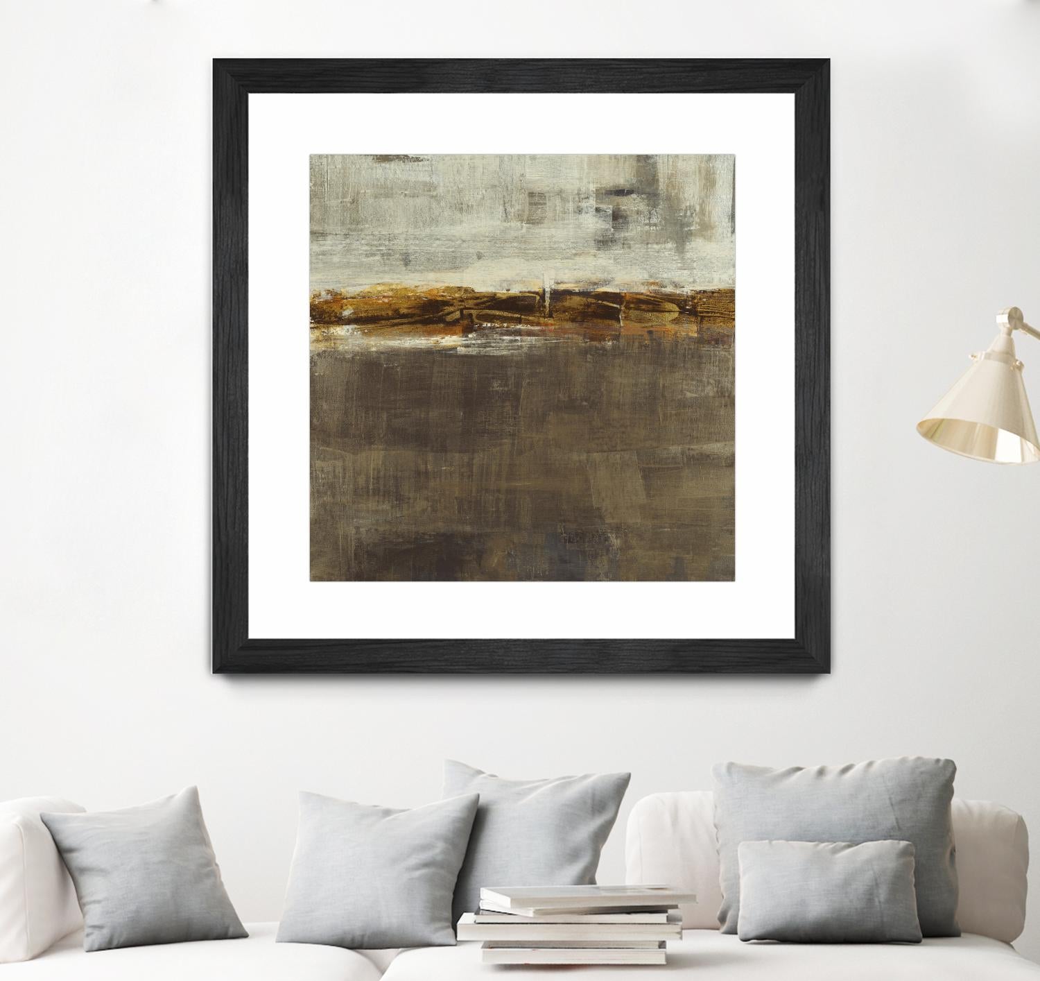 Golden Chain by Liz Jardine on GIANT ART - grey abstract