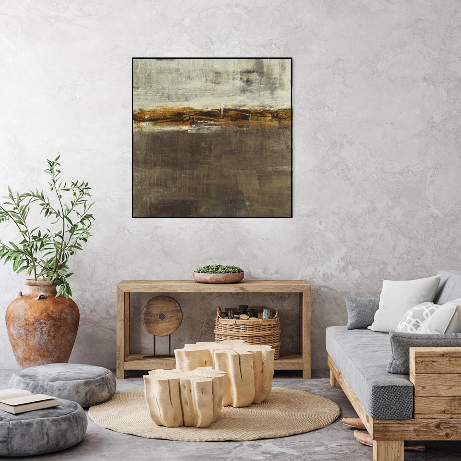 Golden Chain by Liz Jardine on GIANT ART - grey abstract