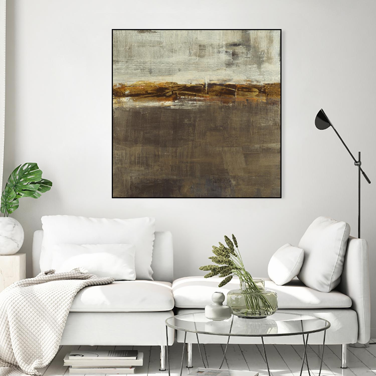 Golden Chain by Liz Jardine on GIANT ART - grey abstract