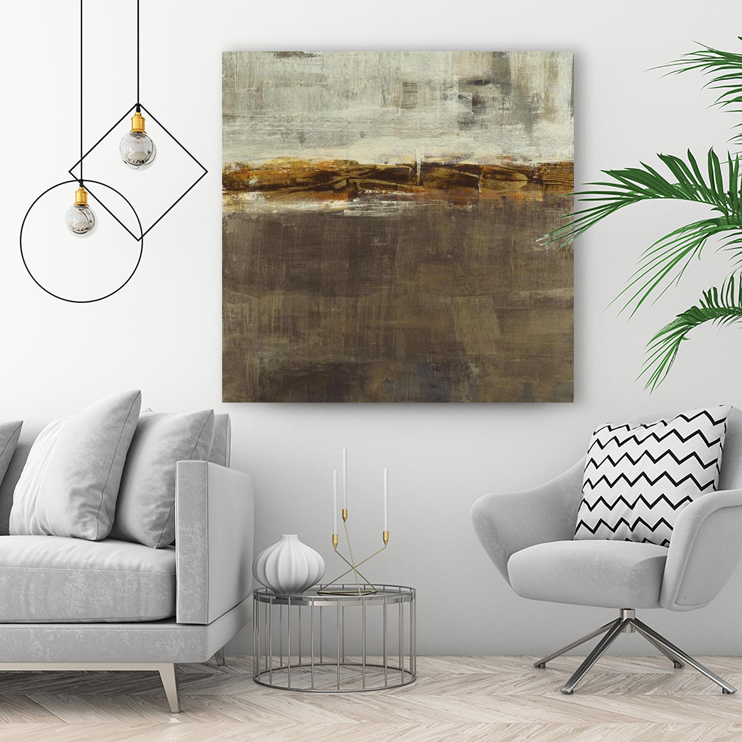 Golden Chain by Liz Jardine on GIANT ART - grey abstract