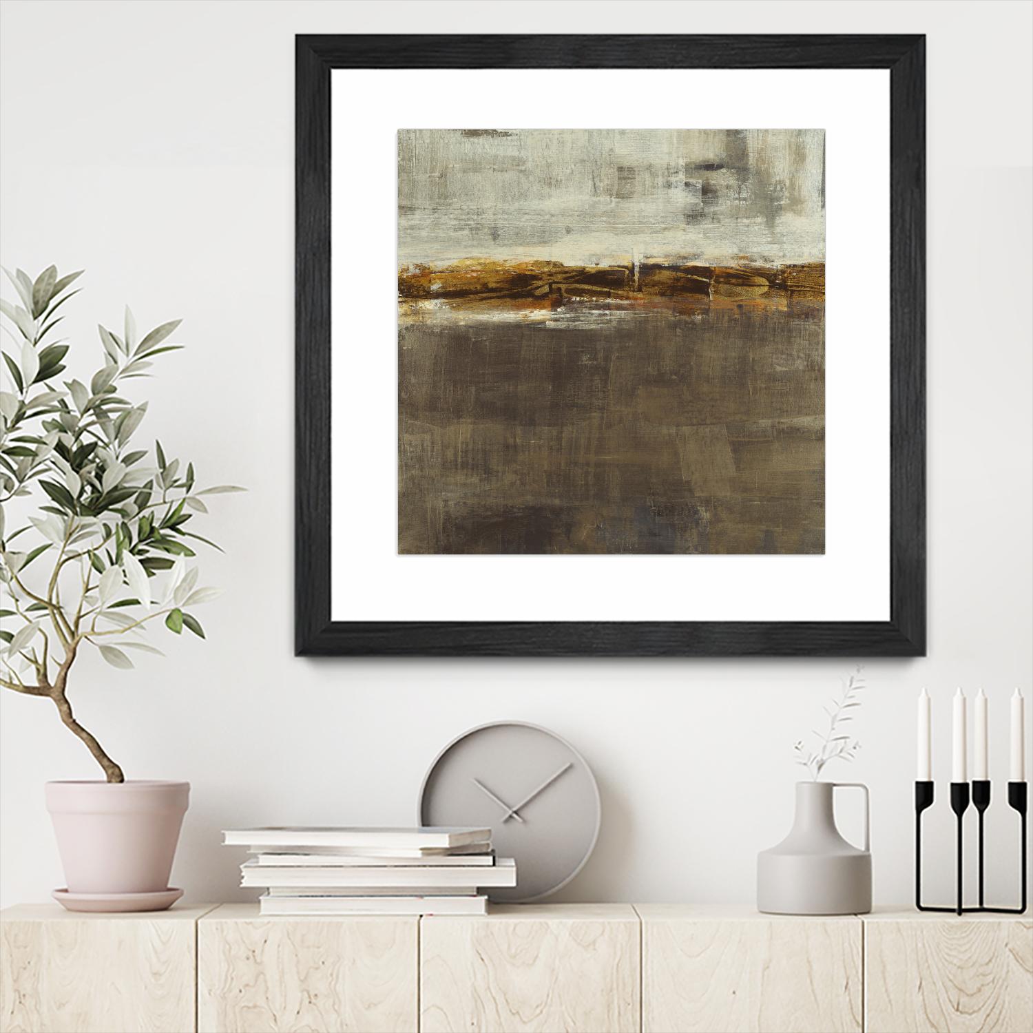 Golden Chain by Liz Jardine on GIANT ART - grey abstract