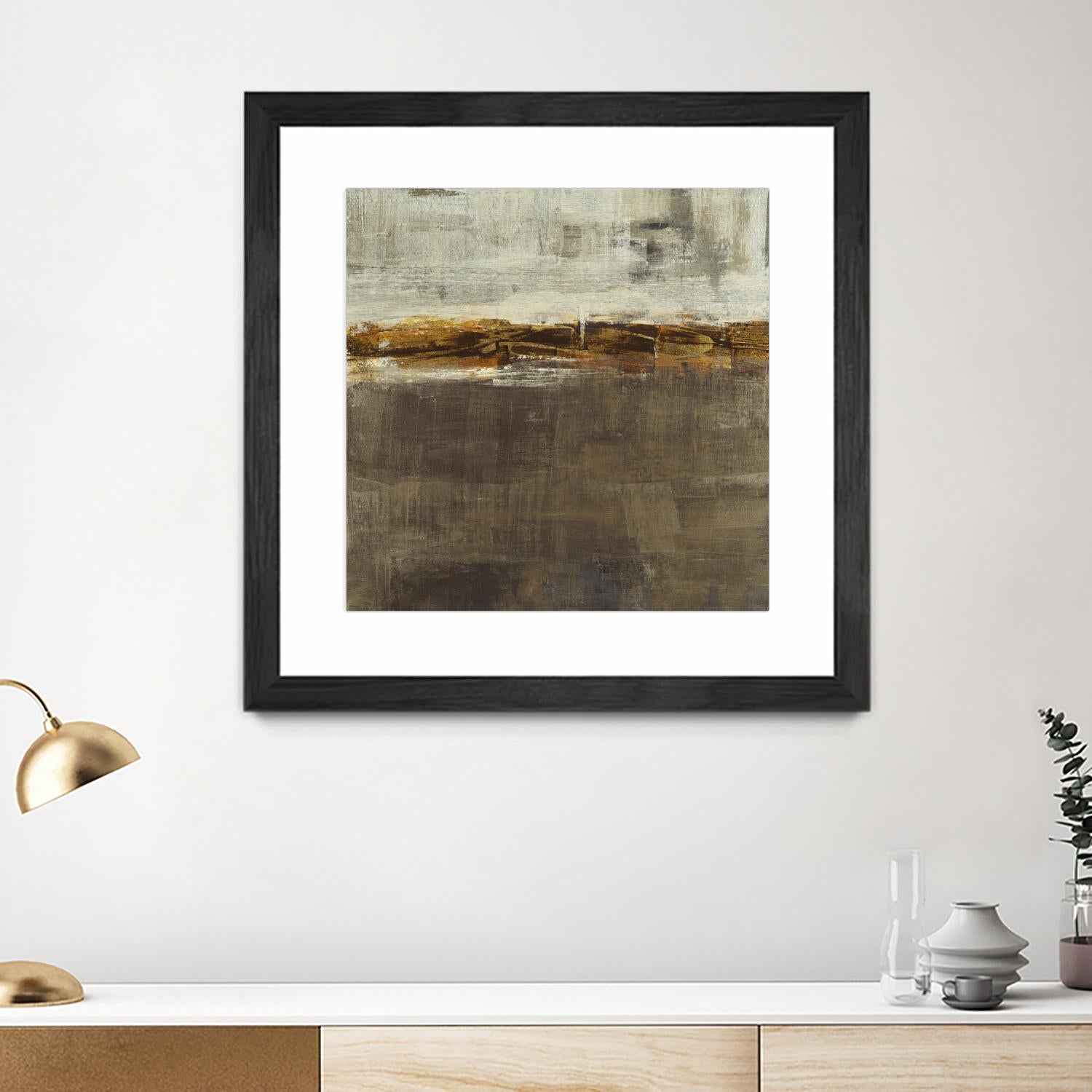 Golden Chain by Liz Jardine on GIANT ART - grey abstract