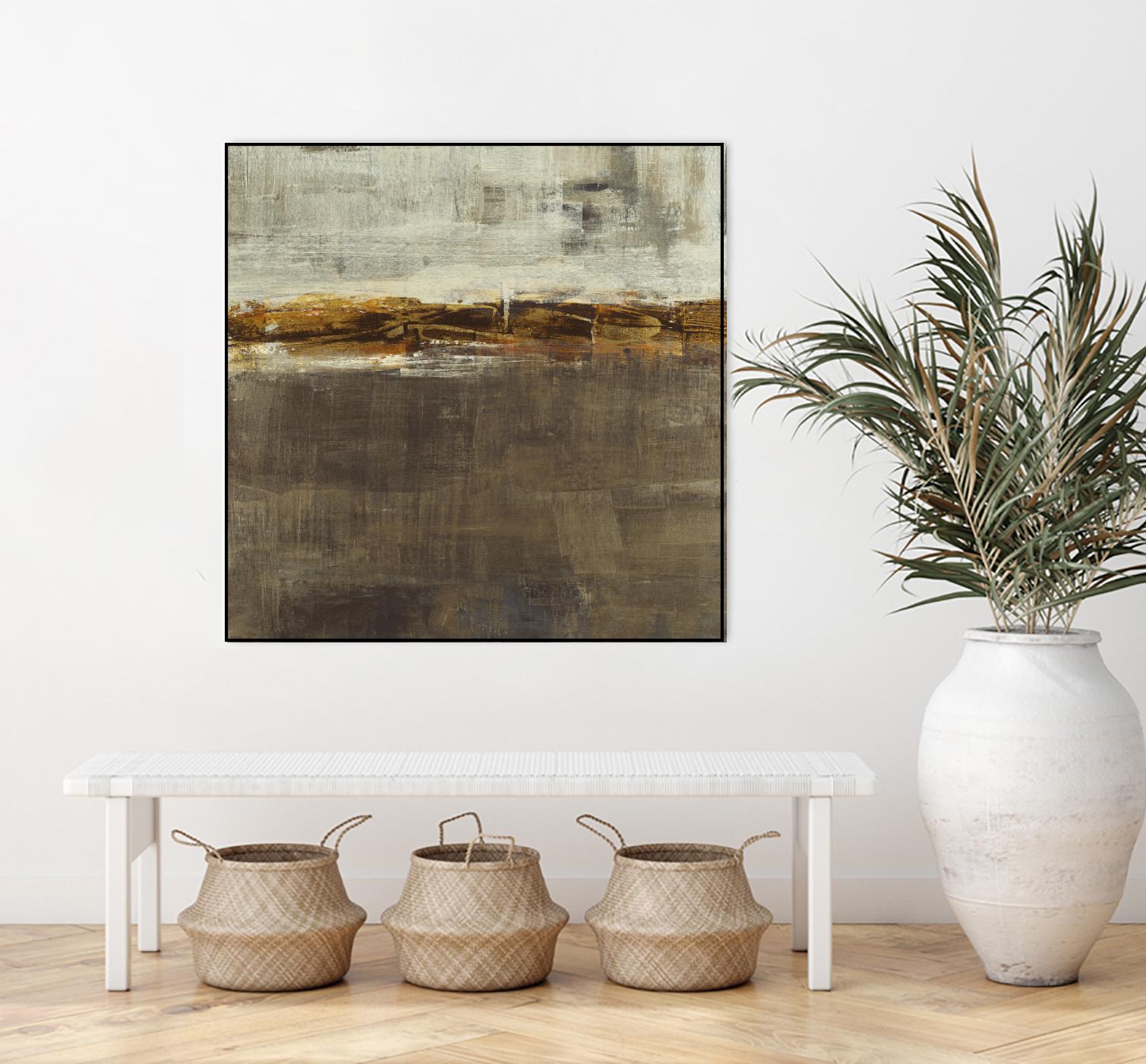 Golden Chain by Liz Jardine on GIANT ART - grey abstract
