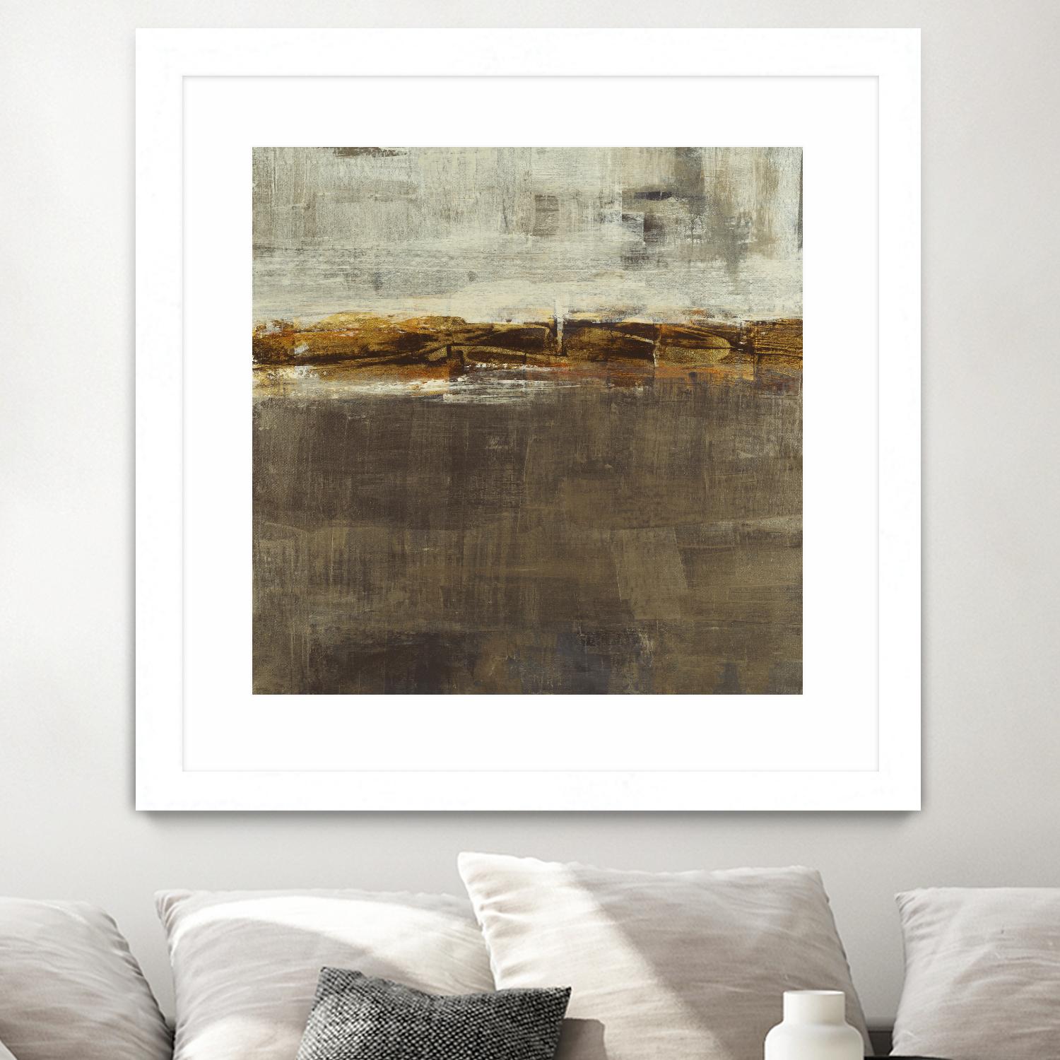 Golden Chain by Liz Jardine on GIANT ART - grey abstract