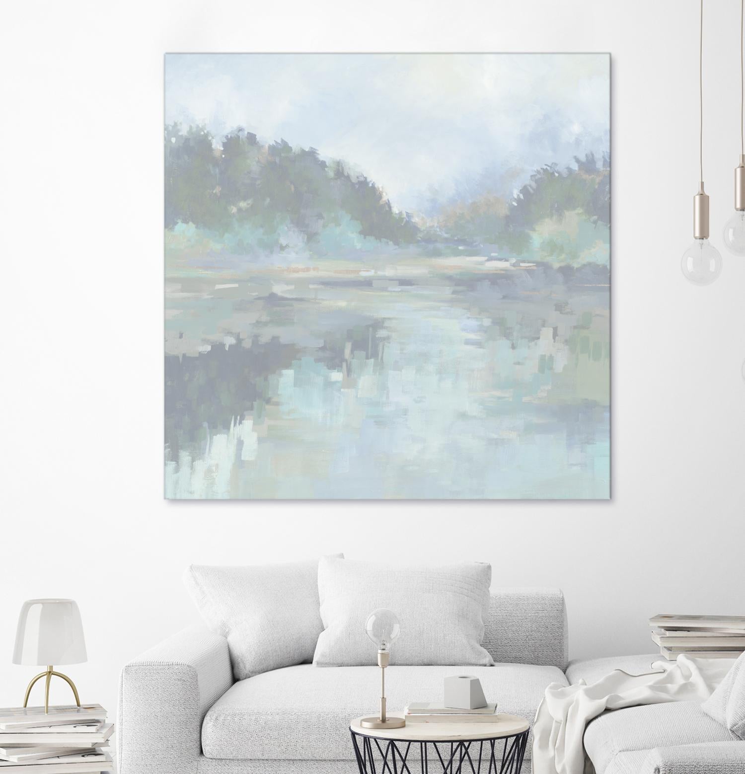 Peaceful Space by Liz Jardine on GIANT ART - organic greens tropical & coastal, landscape