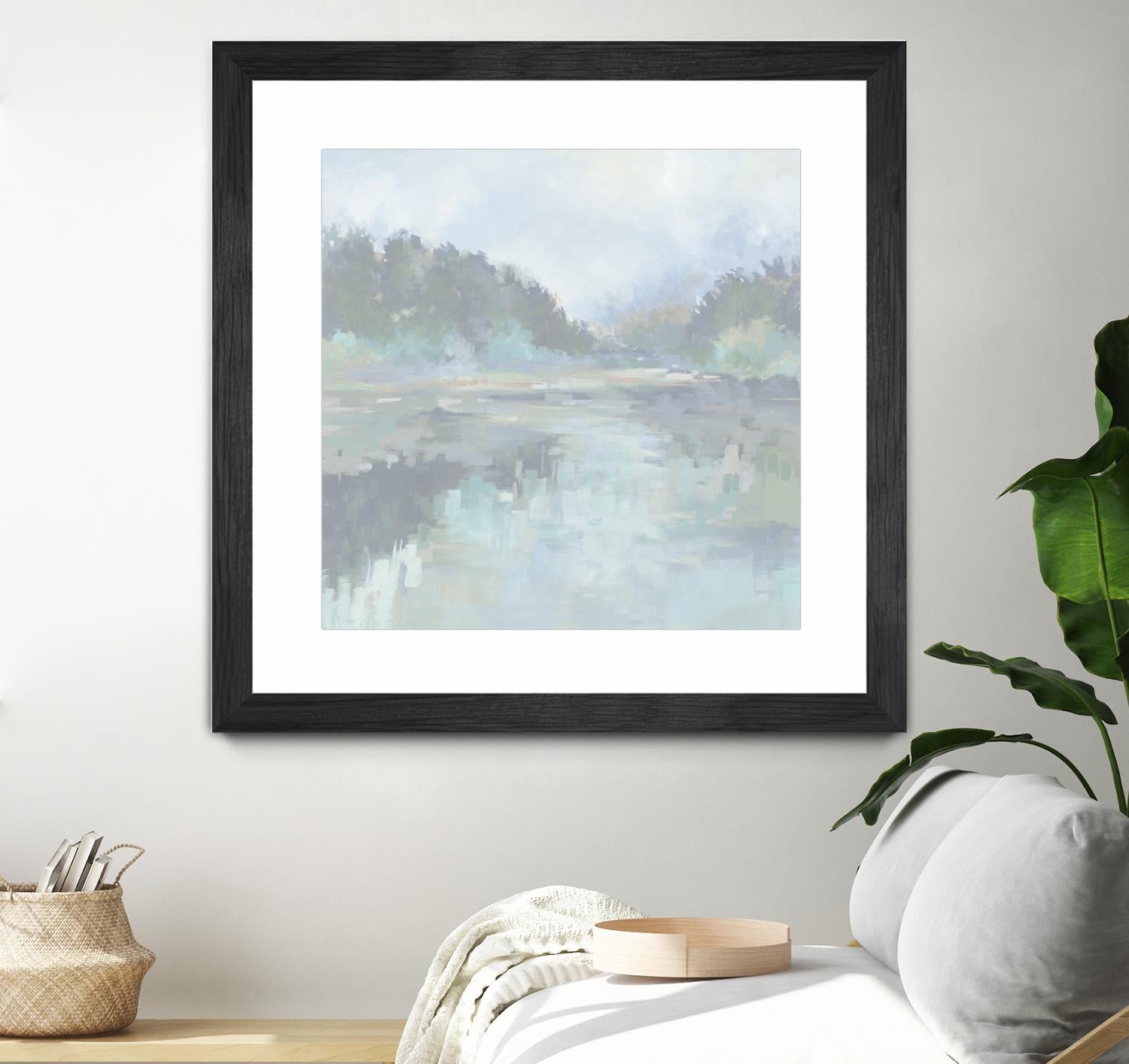 Peaceful Space by Liz Jardine on GIANT ART - organic greens tropical & coastal, landscape